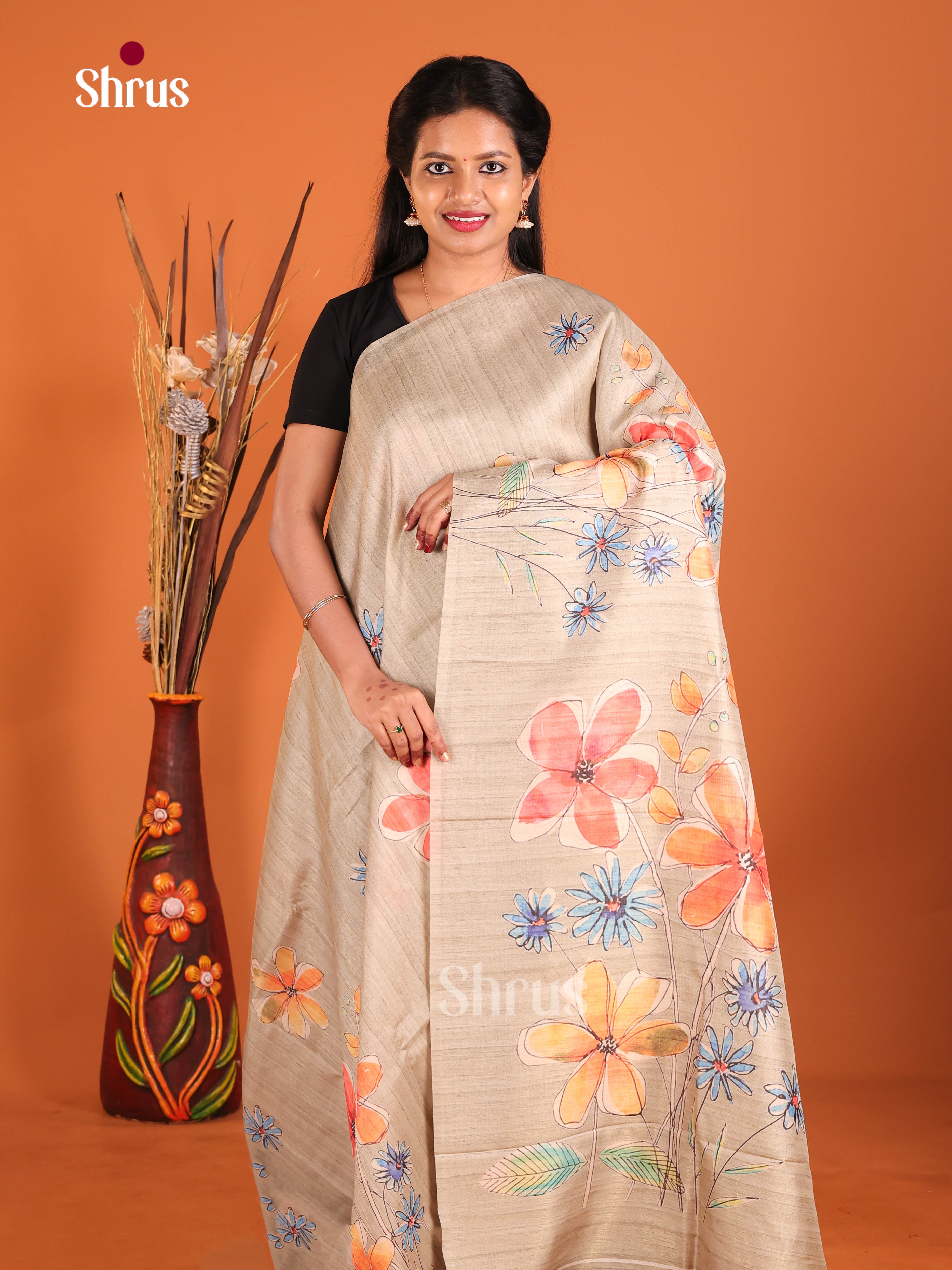 DIS09785 - Butter silk Saree