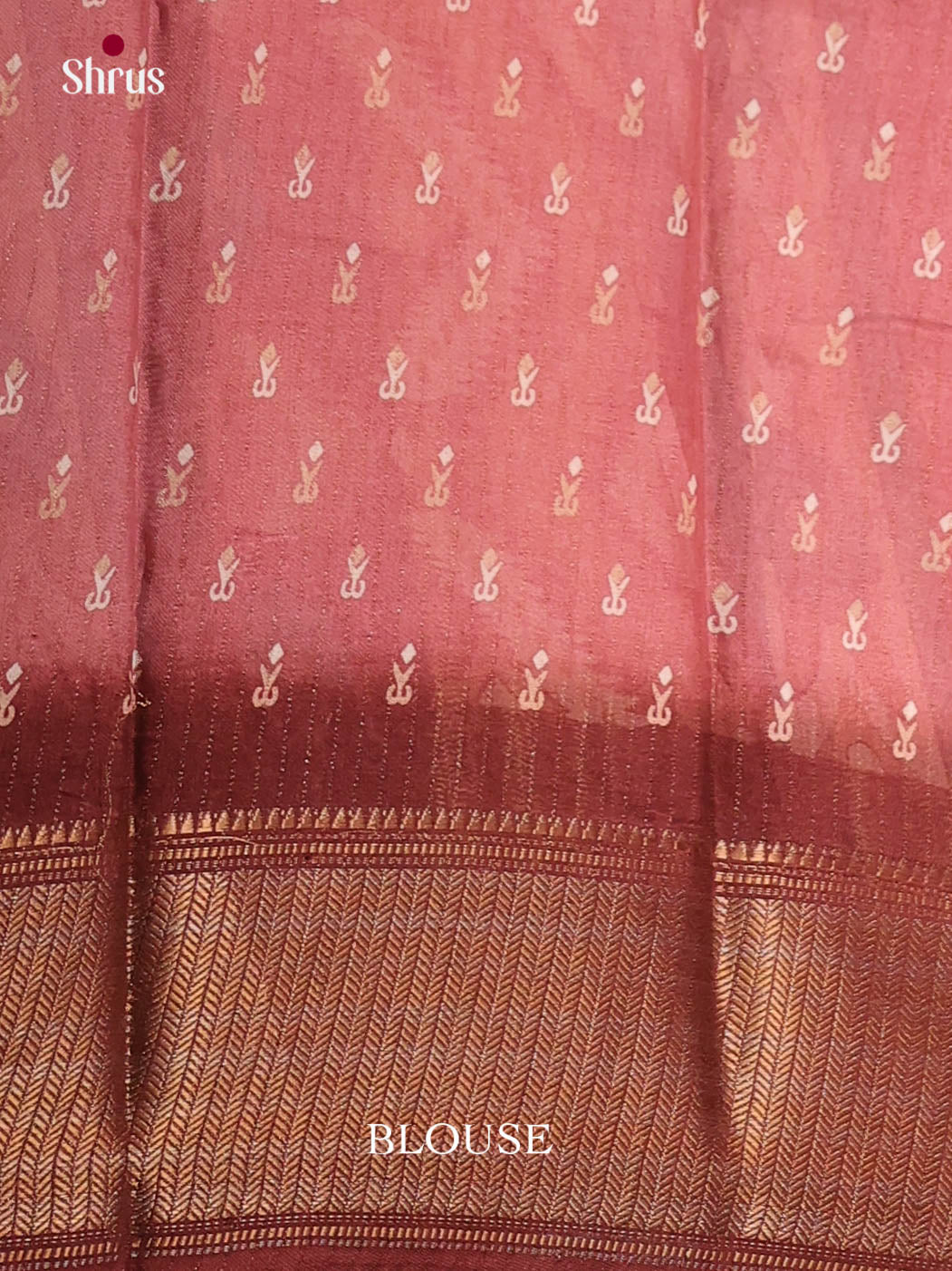 Pink & Maroon - Semi Crepe Saree - Shop on Shrus.com