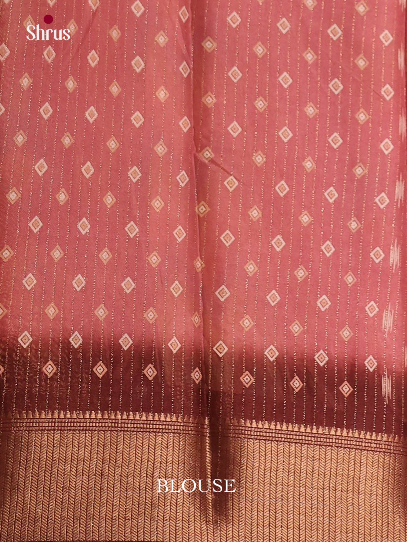 Pink & Maroon - Semi Crepe Saree - Shop on Shrus.com