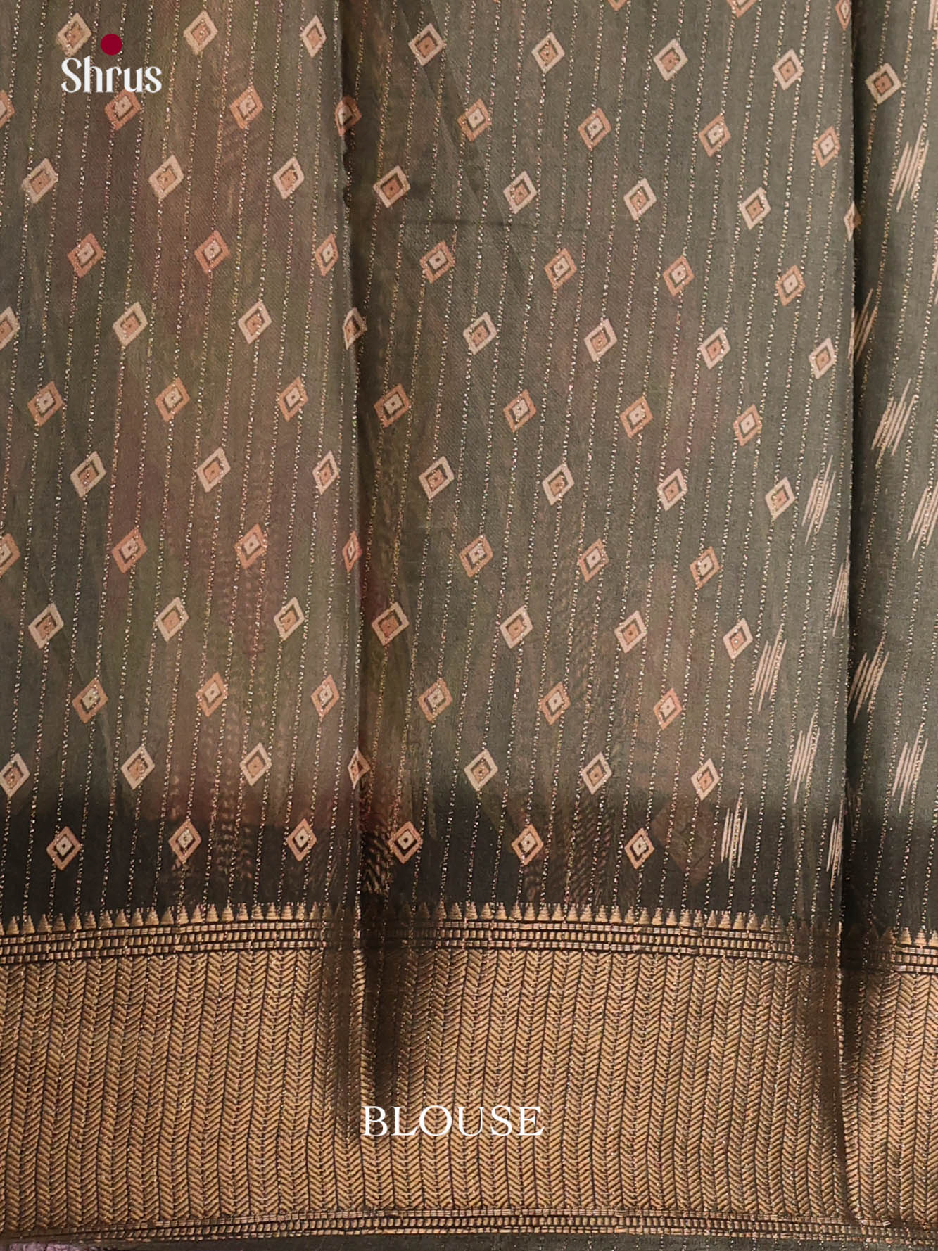 Grey - Semi Crepe Saree - Shop on Shrus.com