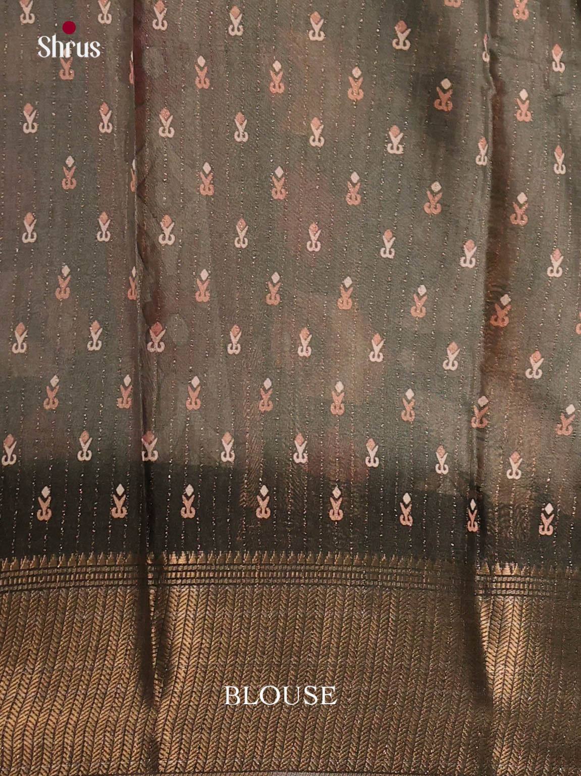 Grey - Semi Crepe Saree - Shop on Shrus.com