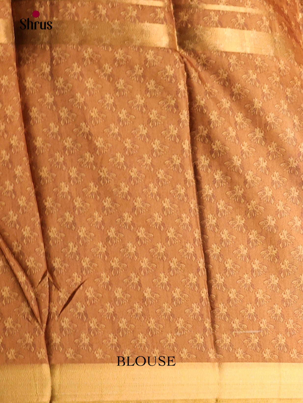 Mustard & Cream - Semi matka Saree