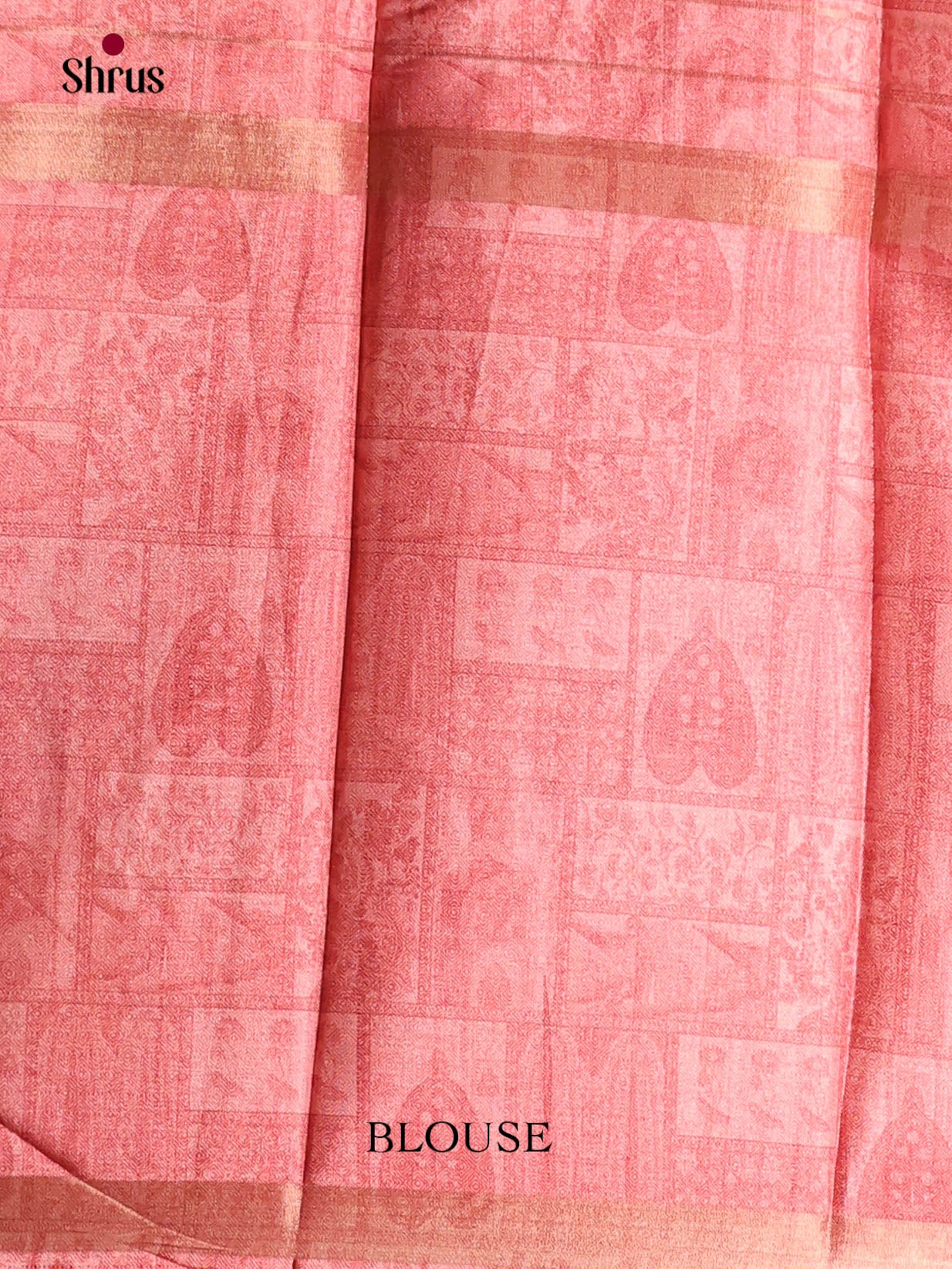 Pink & Cream- Semi matka Saree