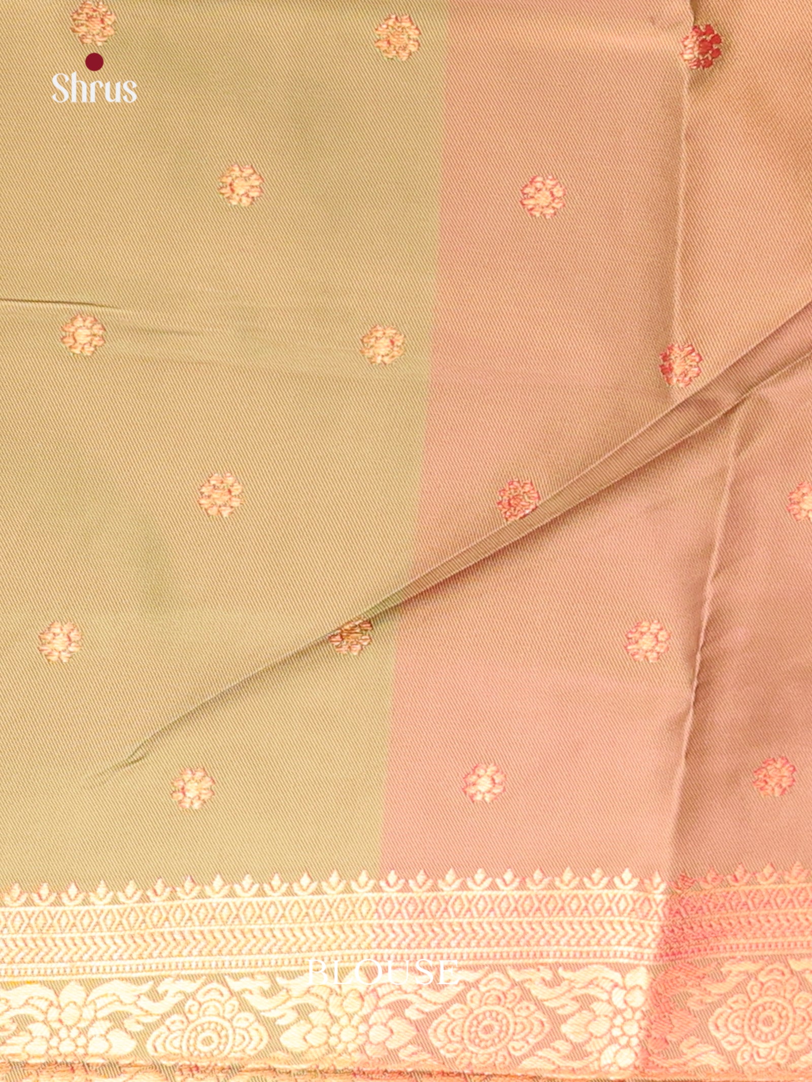 Pink & Green - Semi Softsilk Saree