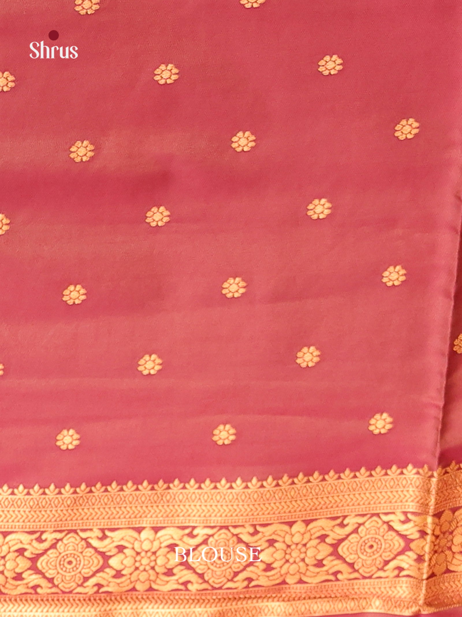 Orange & Maroon - Semi Softsilk Saree - Shop on Shrus.com