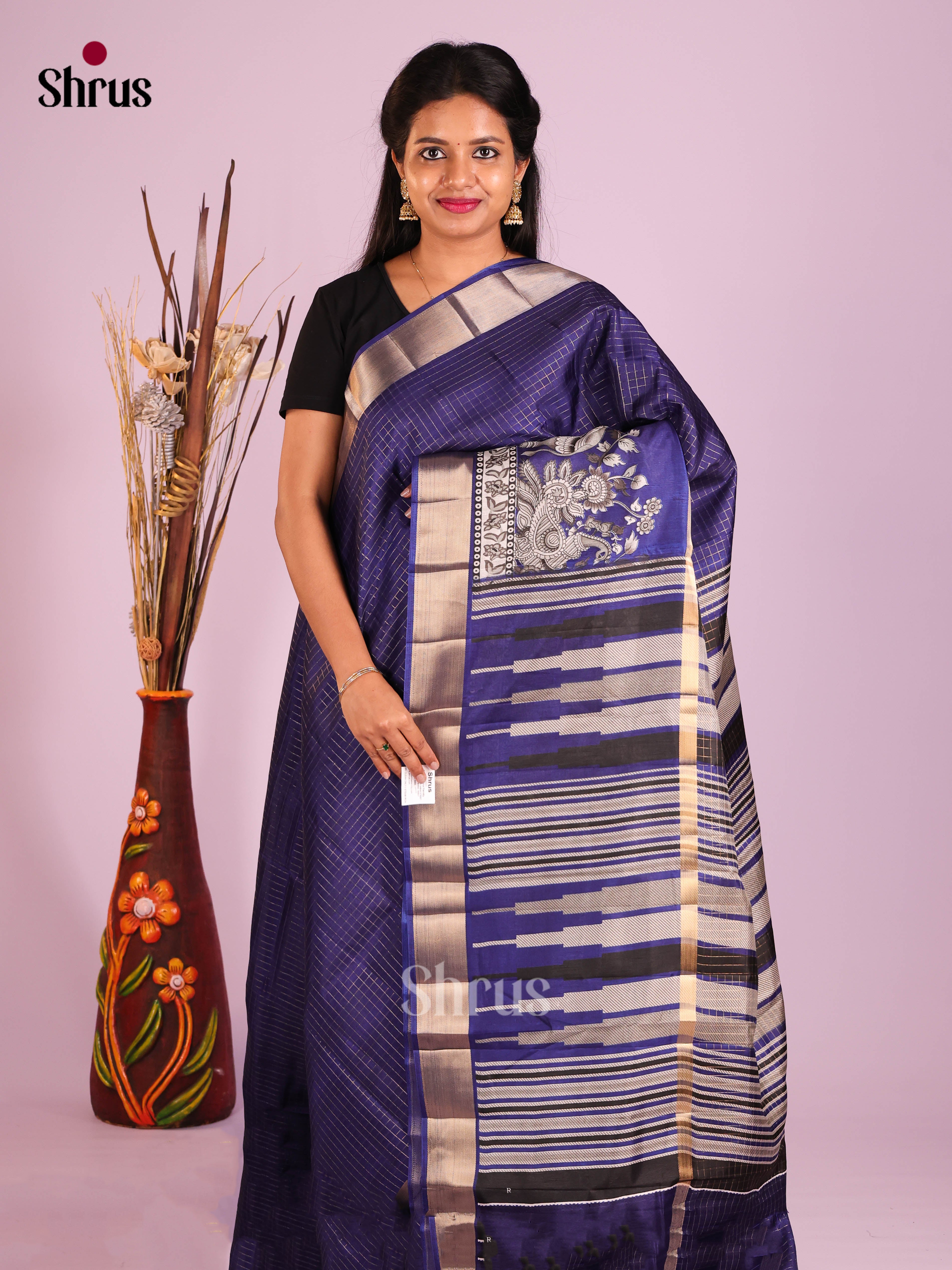 DIS10028 - Semi Chanderi Saree