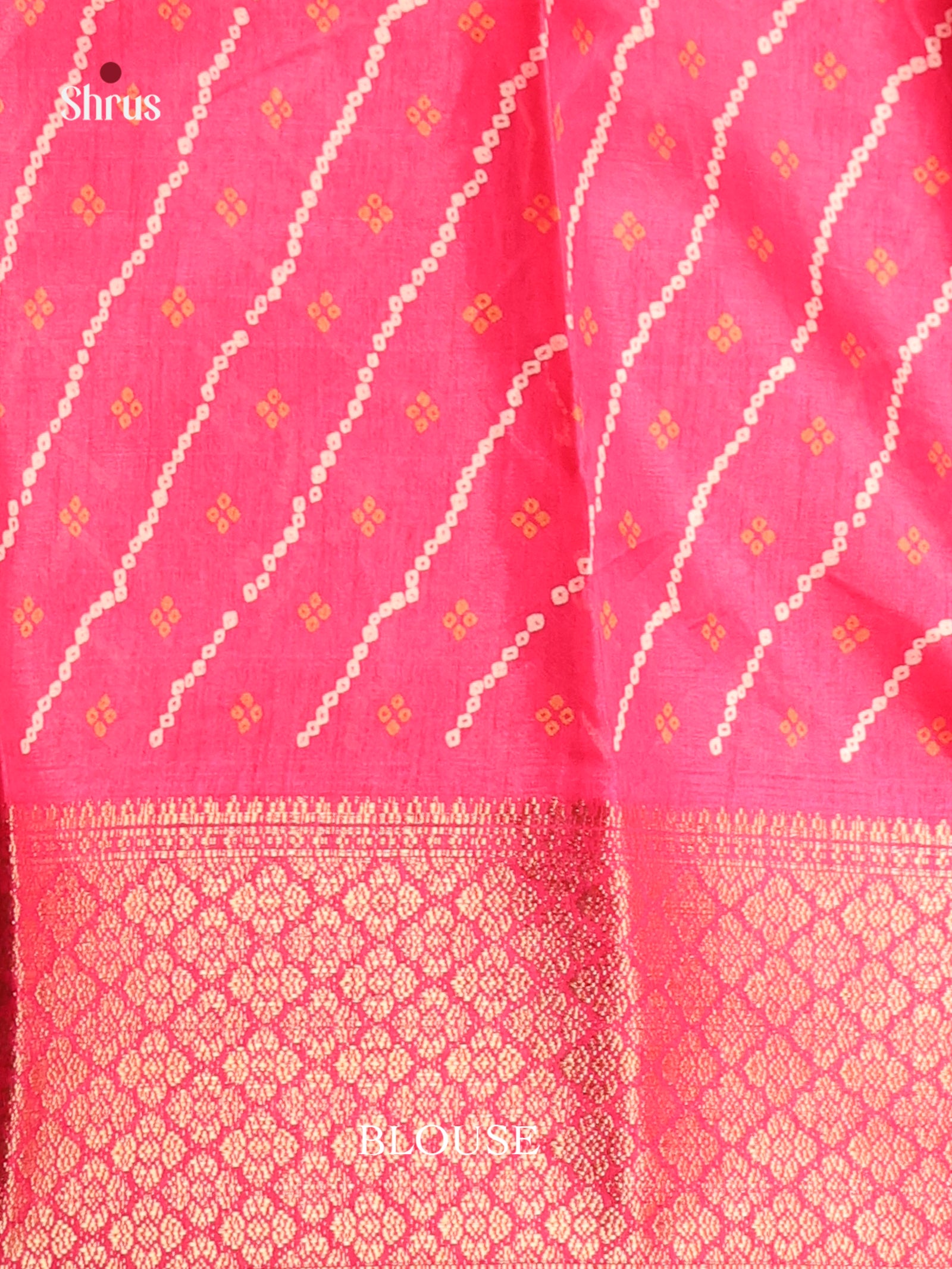 Pink - Semi Crepe Saree - Shop on Shrus.com