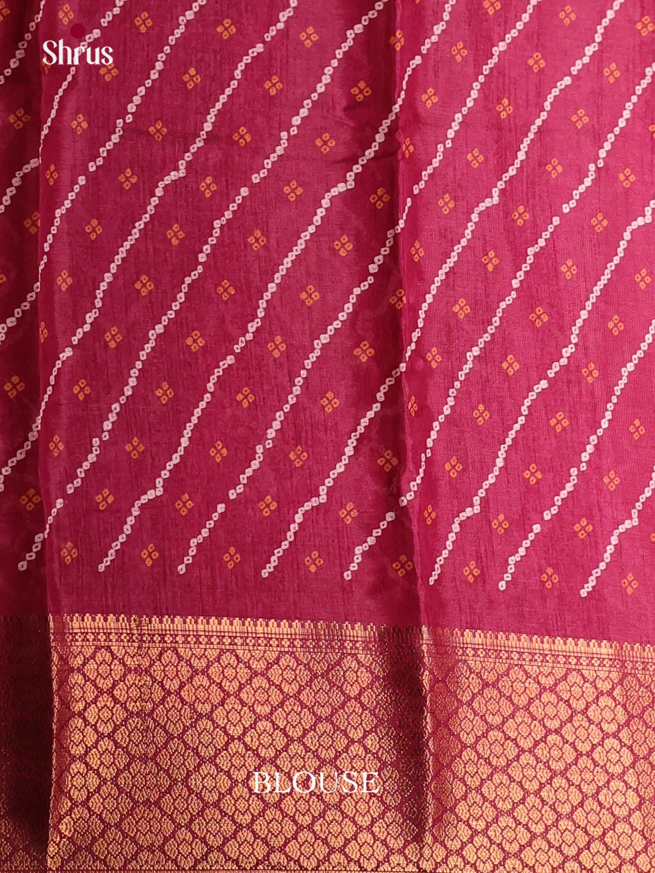 Maroon- Semi Crepe Saree