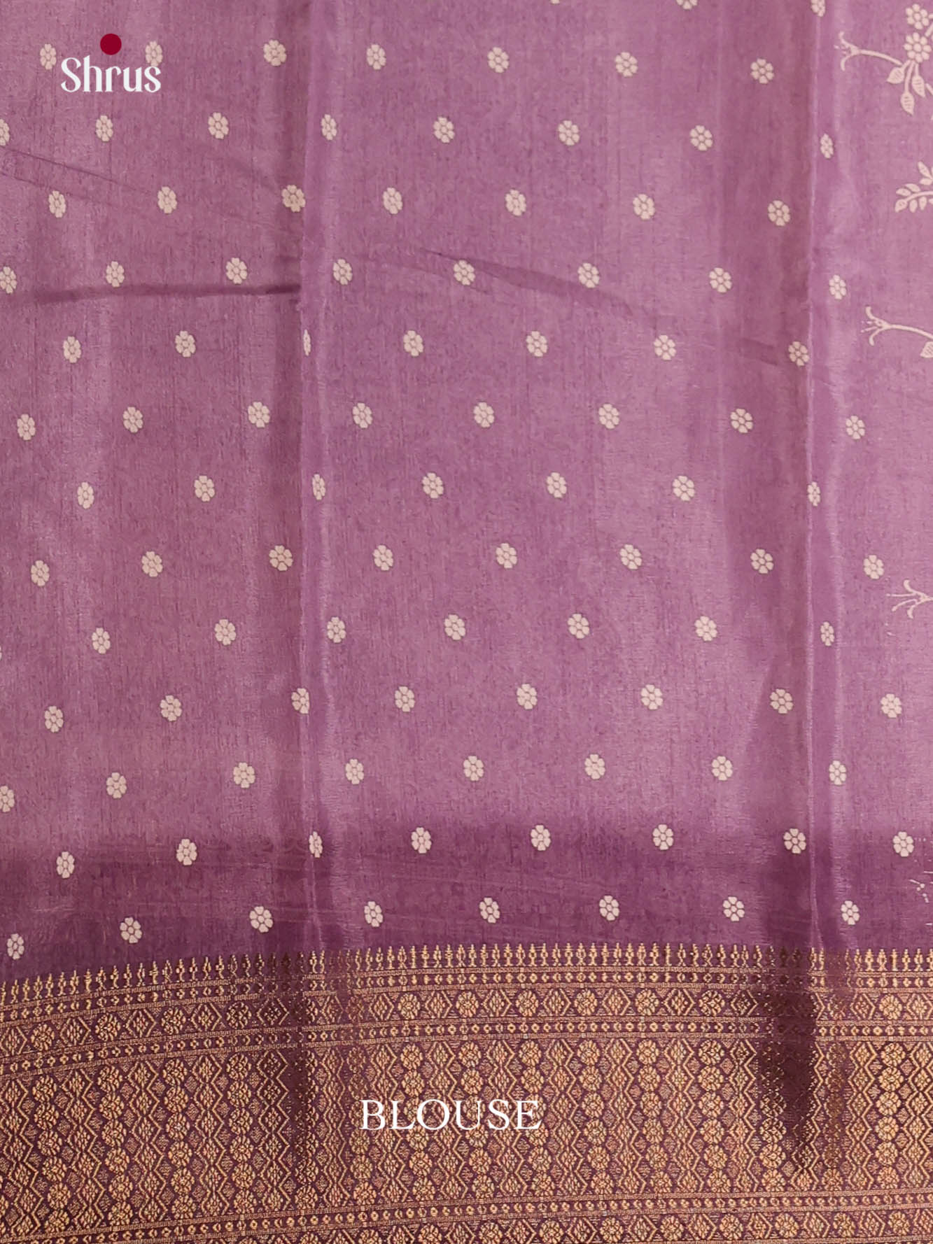 Lavender - Semi Crepe Saree - Shop on Shrus.com