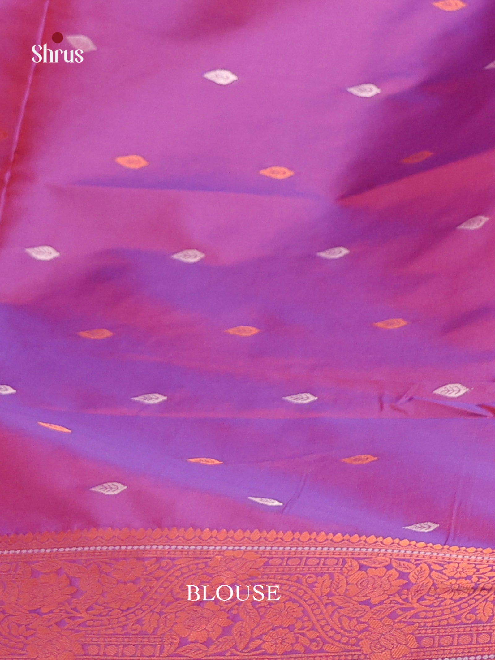 Pink & Purple - Semi Softsilk Saree