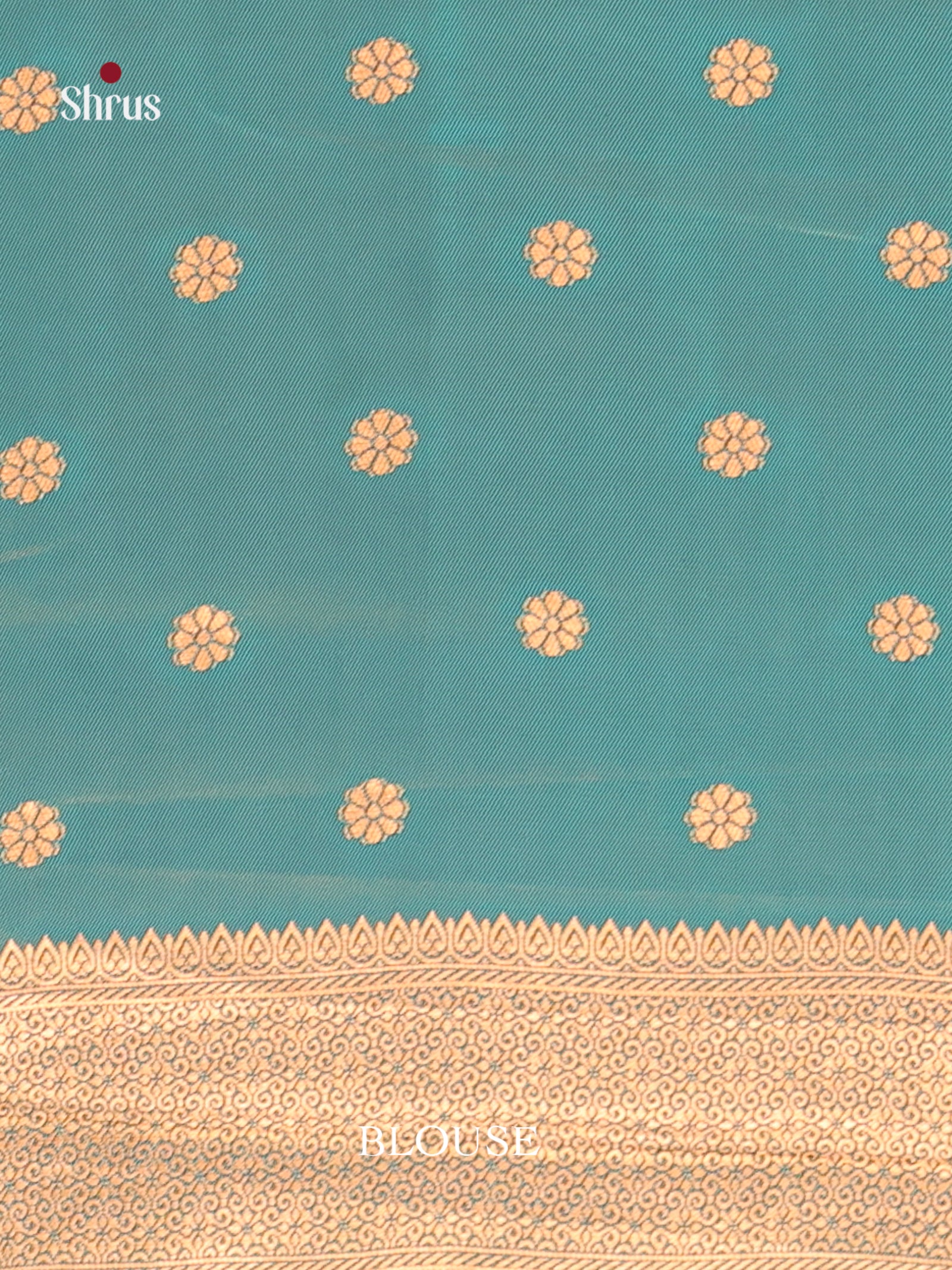 Green & Blue - Semi Softsilk Saree
