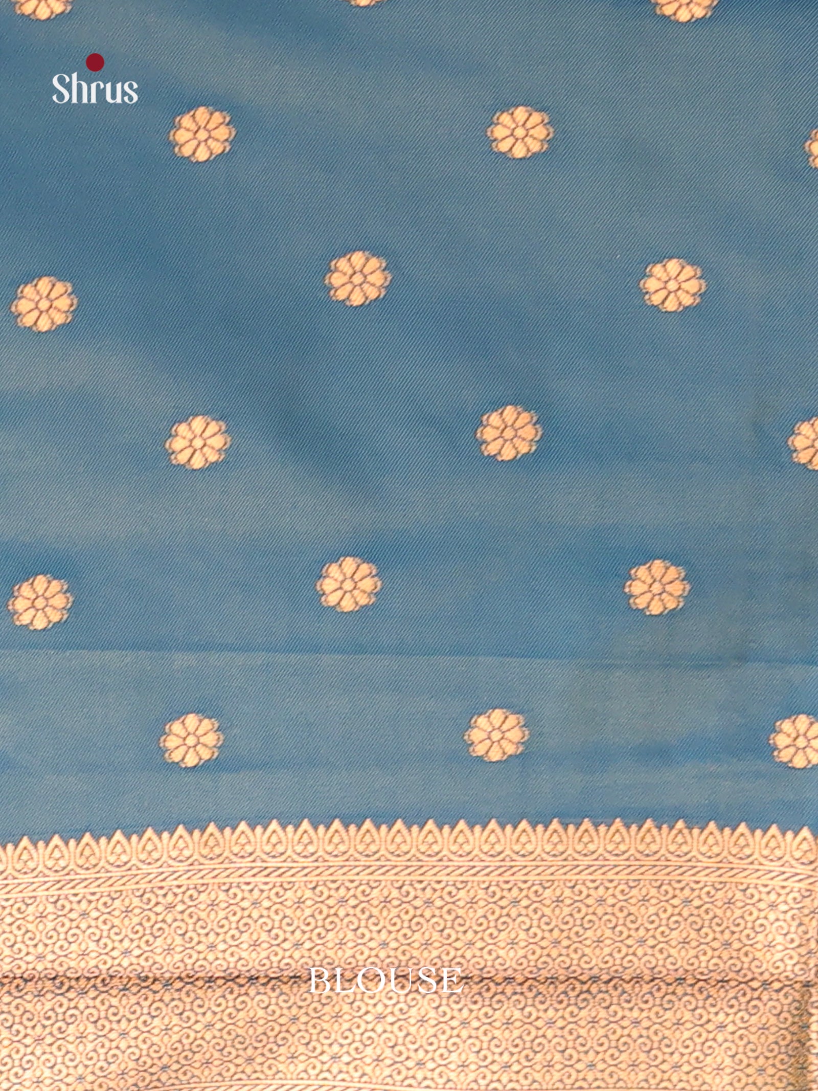 Green & Blue - Semi Softsilk Saree