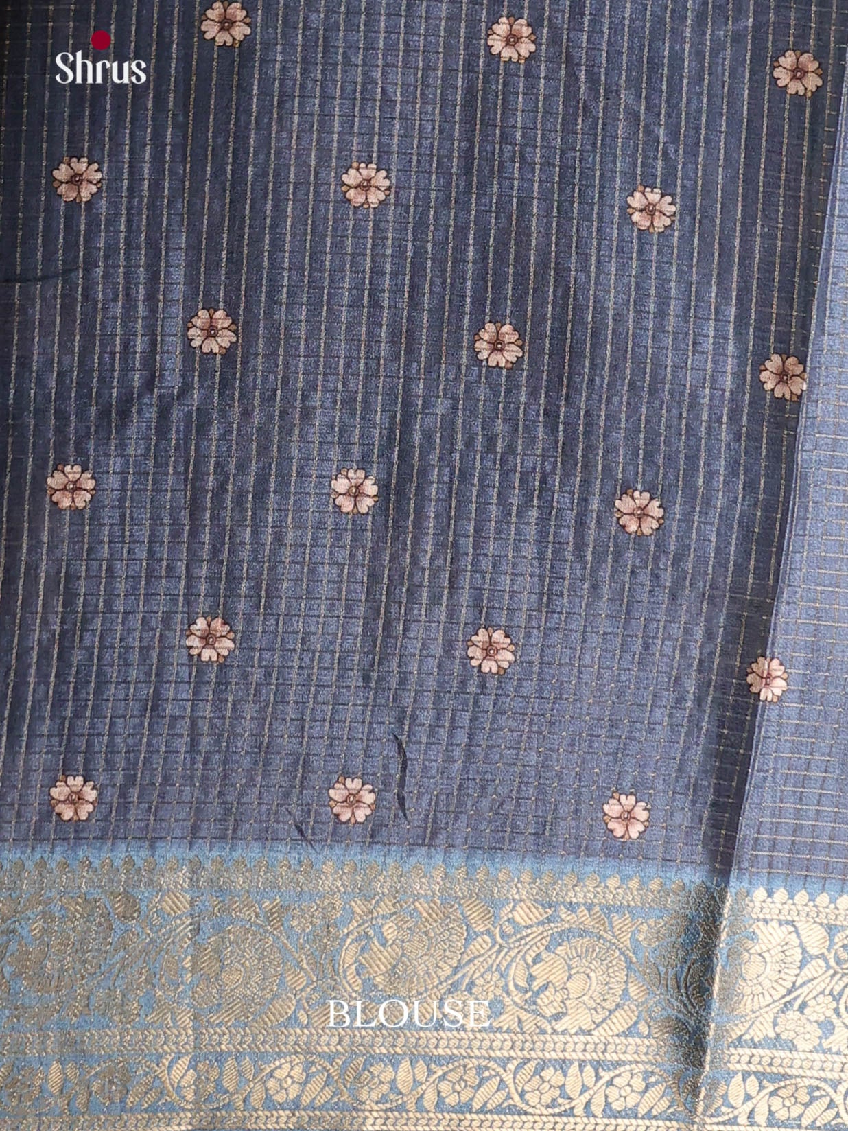 Pastel Green & Blue- Semi Dola silk Saree