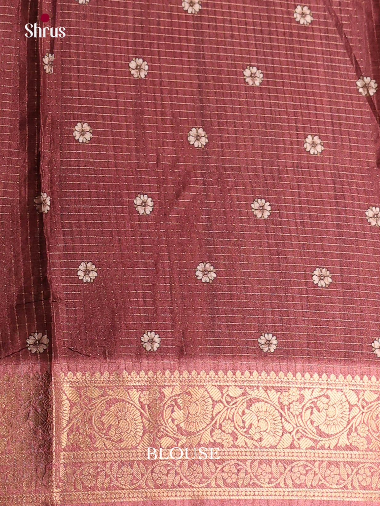 Pink & Maroon- Semi Dola silk Saree