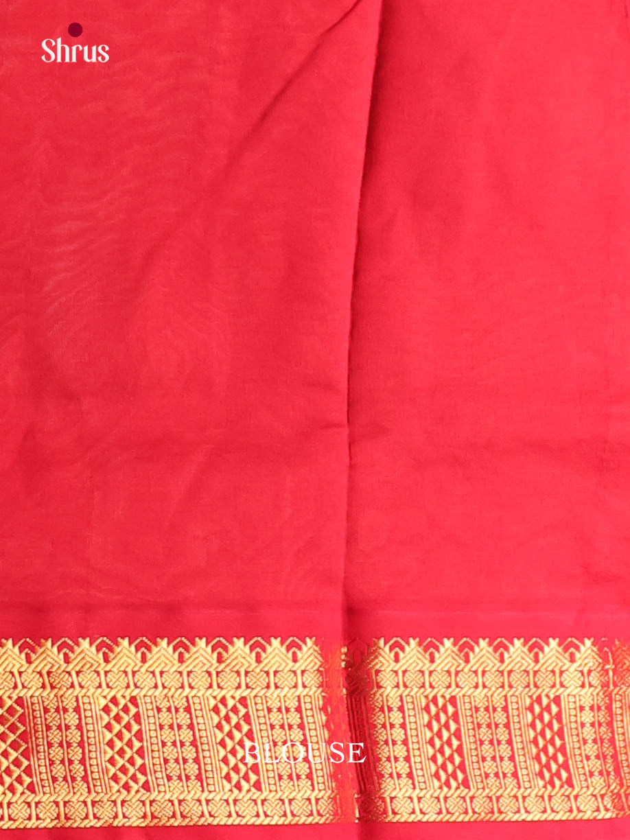 DIS10407 - Silkcotton-halfpure Saree - Shop on Shrus.com
