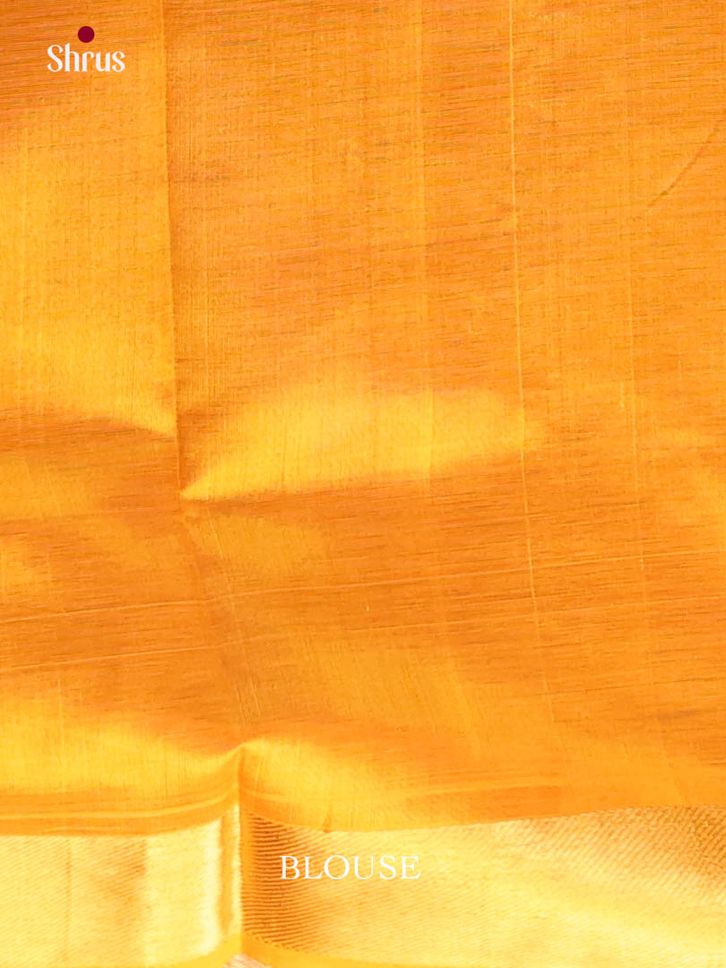 Violet & Yellow - NON KORVAI MEDIUM BORDER-Butta Silk COtton Saree