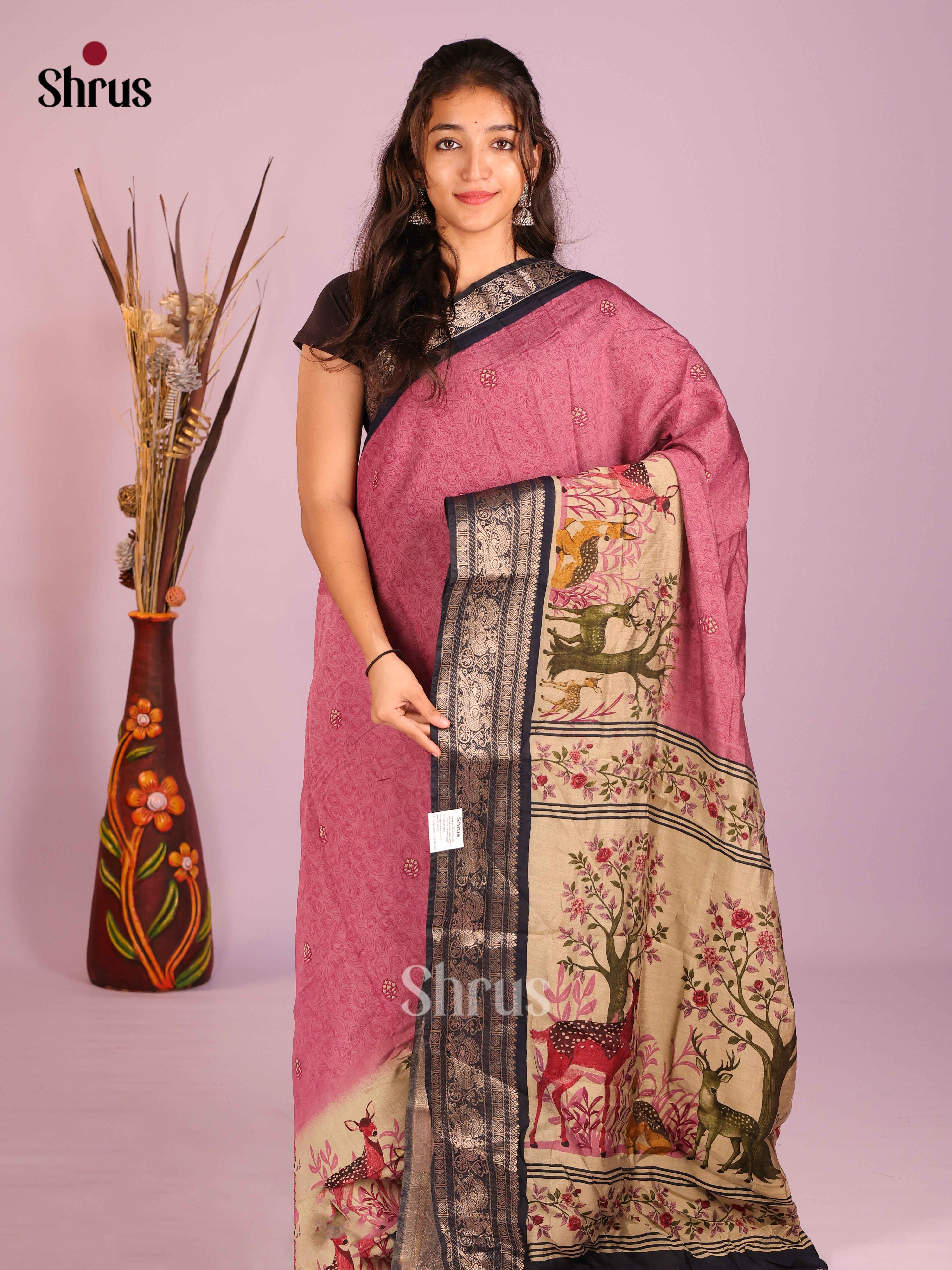 DIS11098 - Semi Modal  Saree