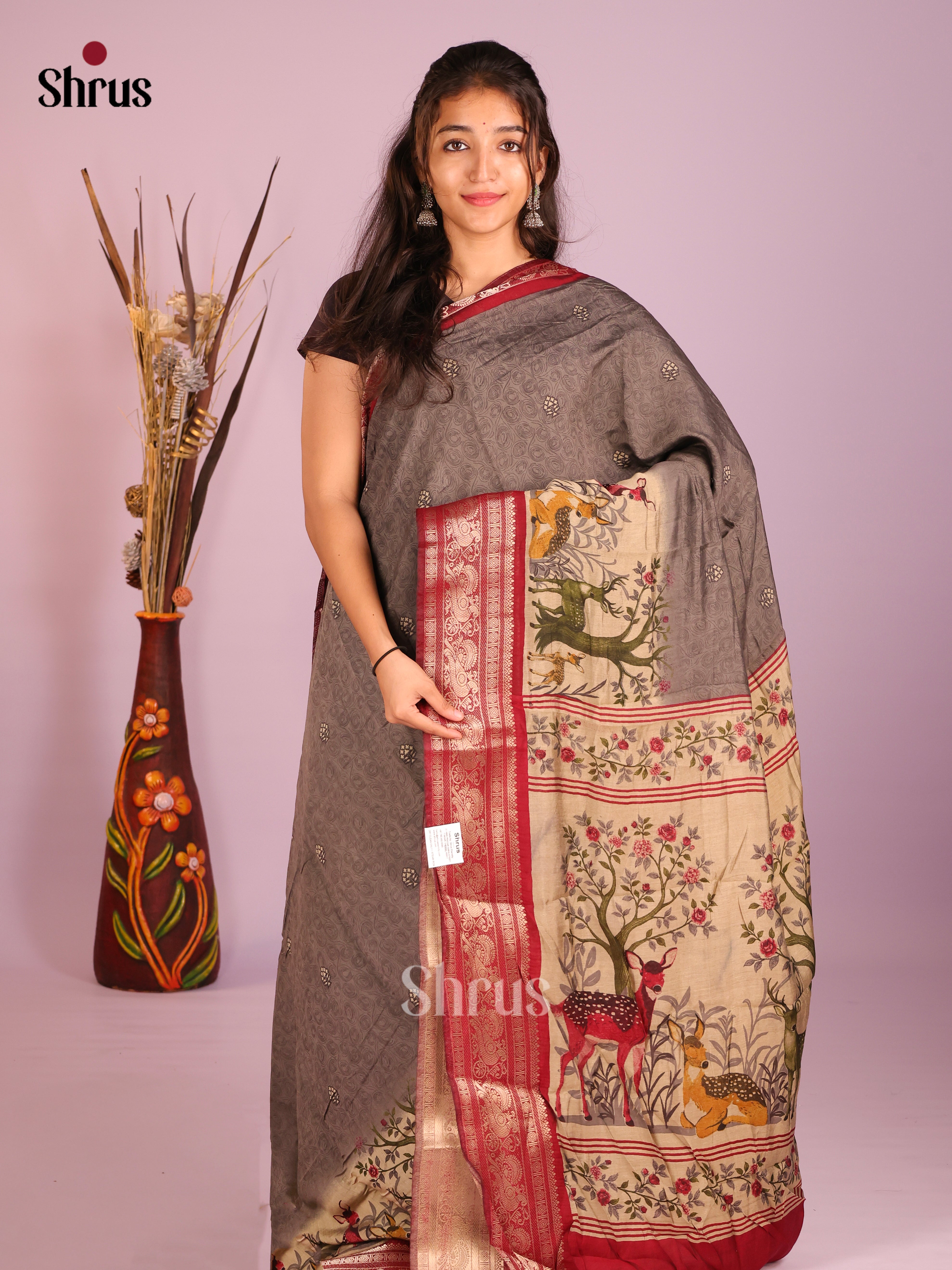 DIS11100 - Semi Modal  Saree