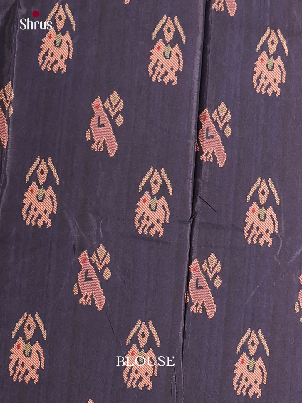 Blue & Navy Blue - Semi Crepe Saree