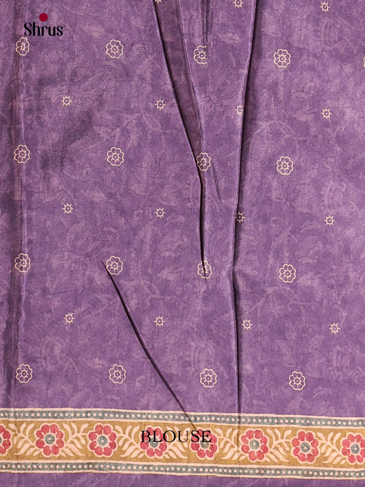 Green & Purple - Semi Crepe Saree - Shop on Shrus.com