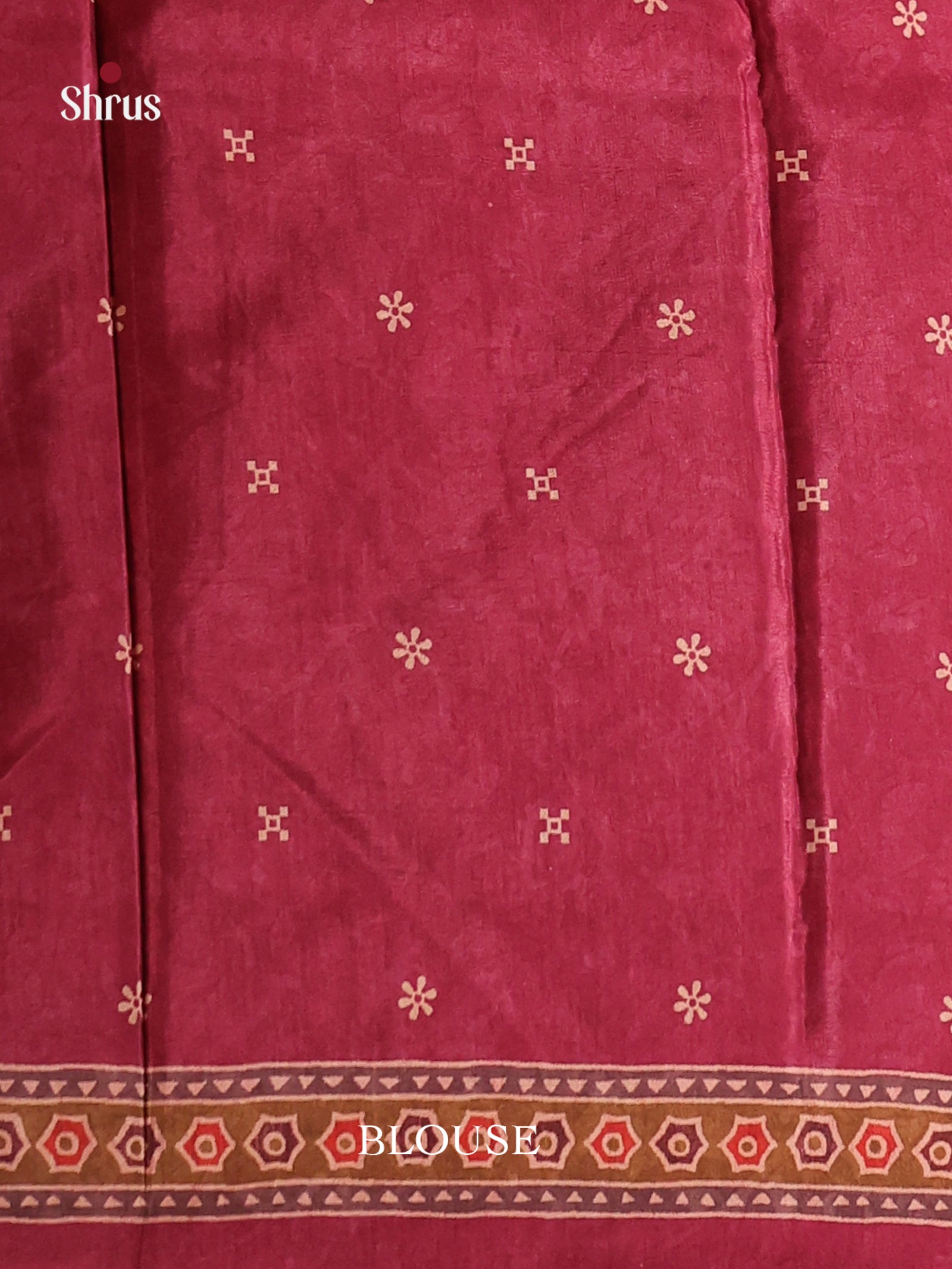 Green & Maroon - Semi Crepe Saree - Shop on Shrus.com