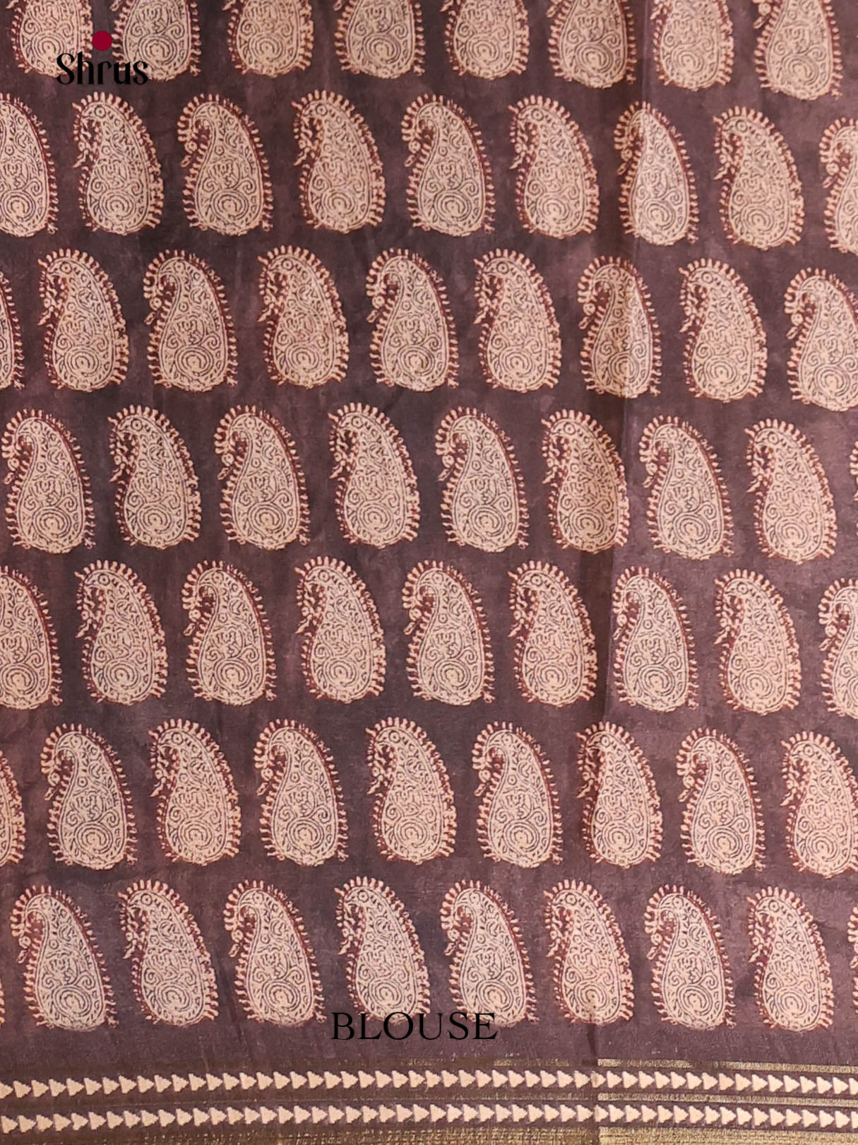 Blue & Brown- Semi matka Saree