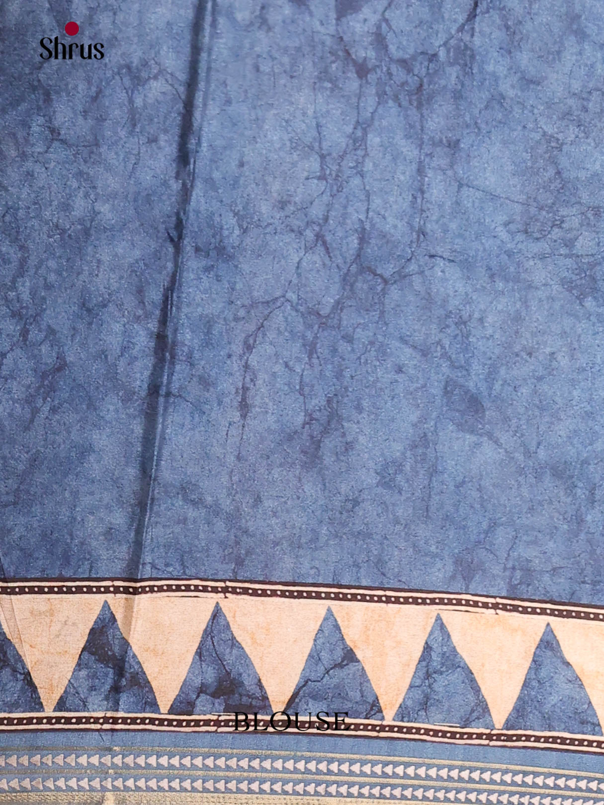 Light Blue & Blue - Semi matka Saree