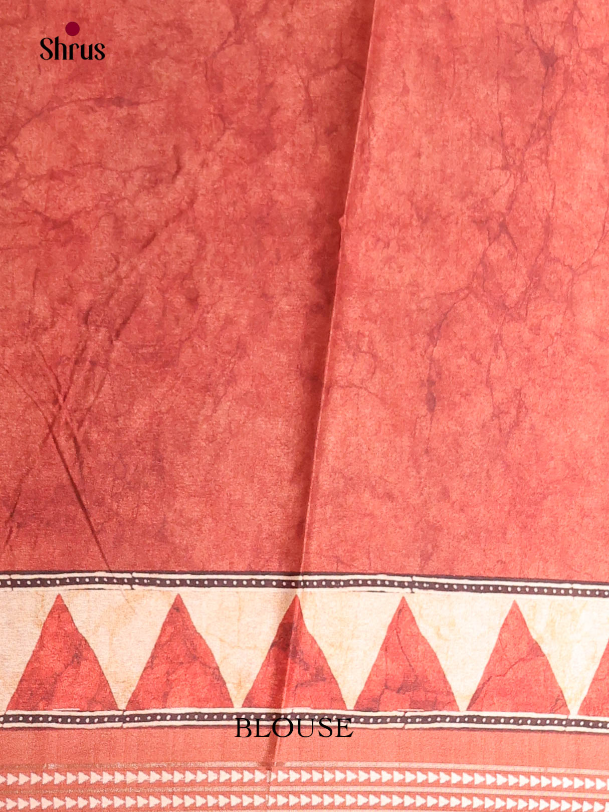 Brown & Red - Semi matka Saree