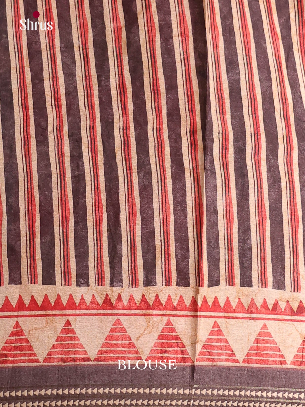 Blue & Red - Semi matka Saree