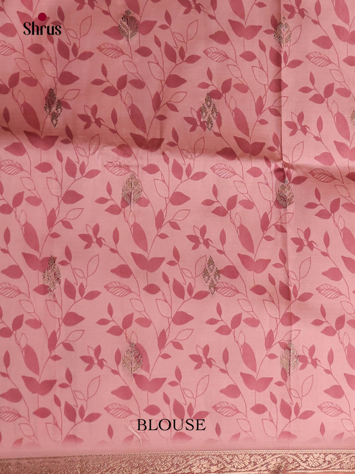 Dusty Pink - Semi Dupion Saree