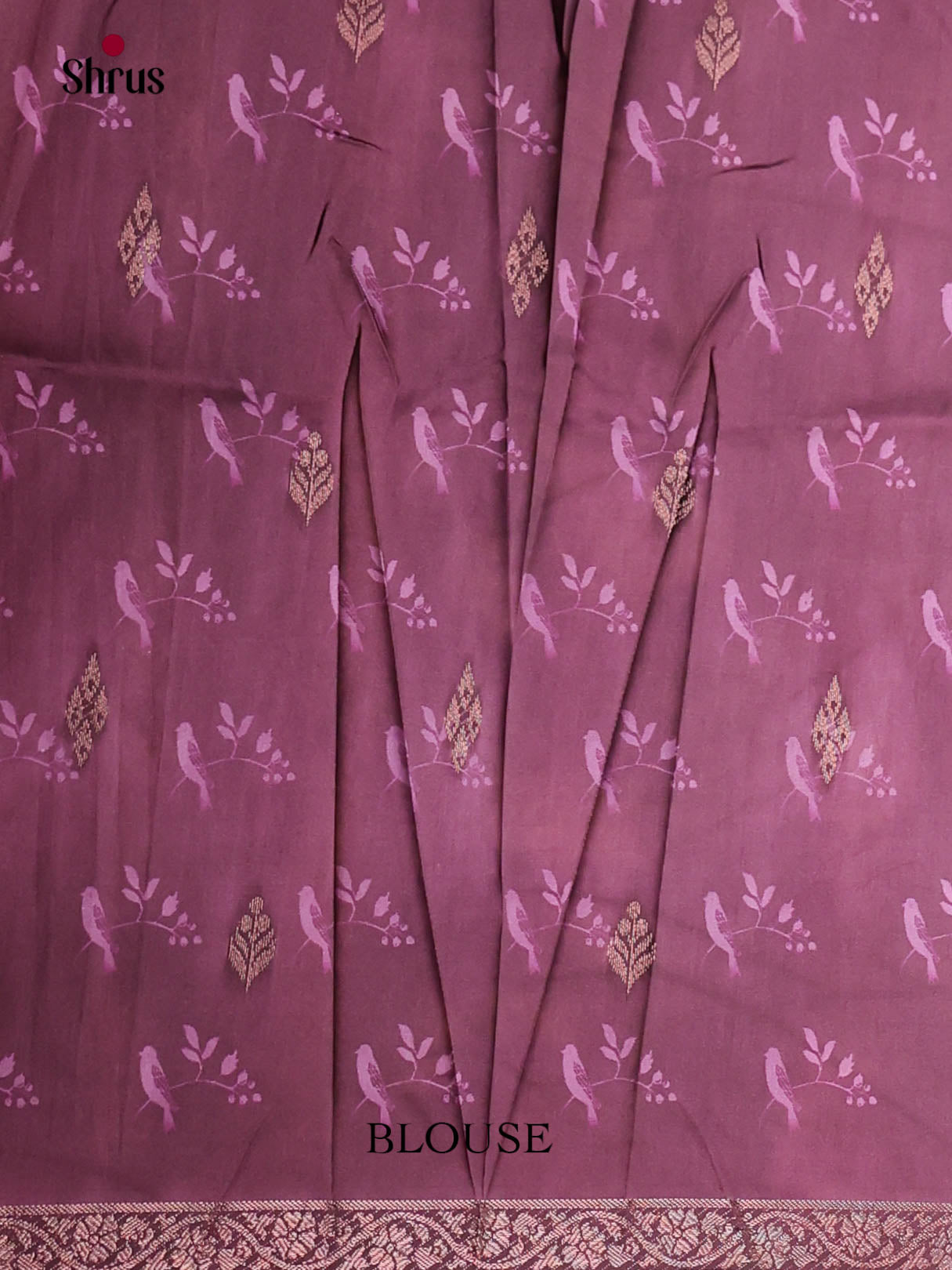 Purple - Semi Dupion Saree