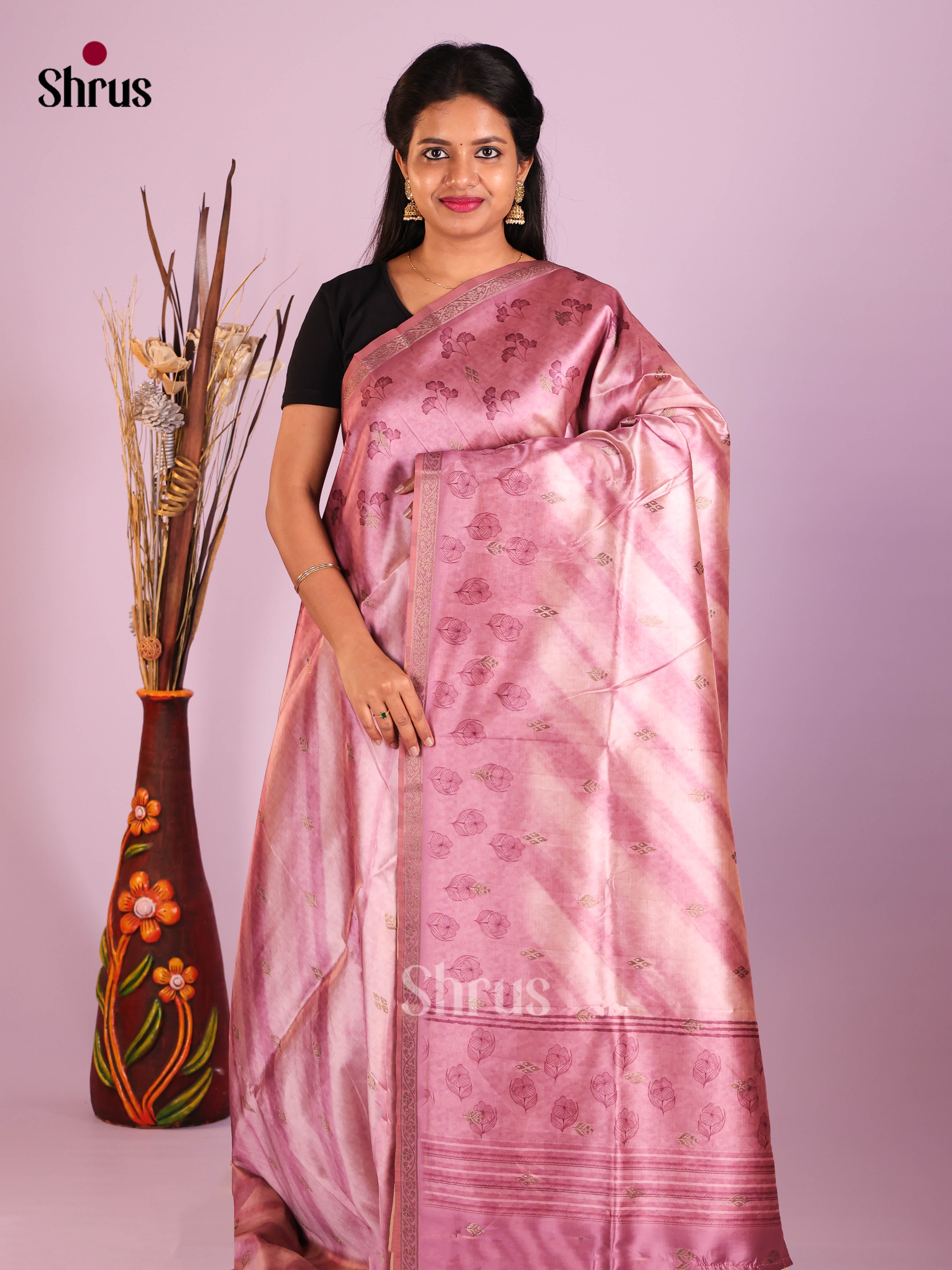 DIS11311 - Semi Dupion Saree - Shop on Shrus.com