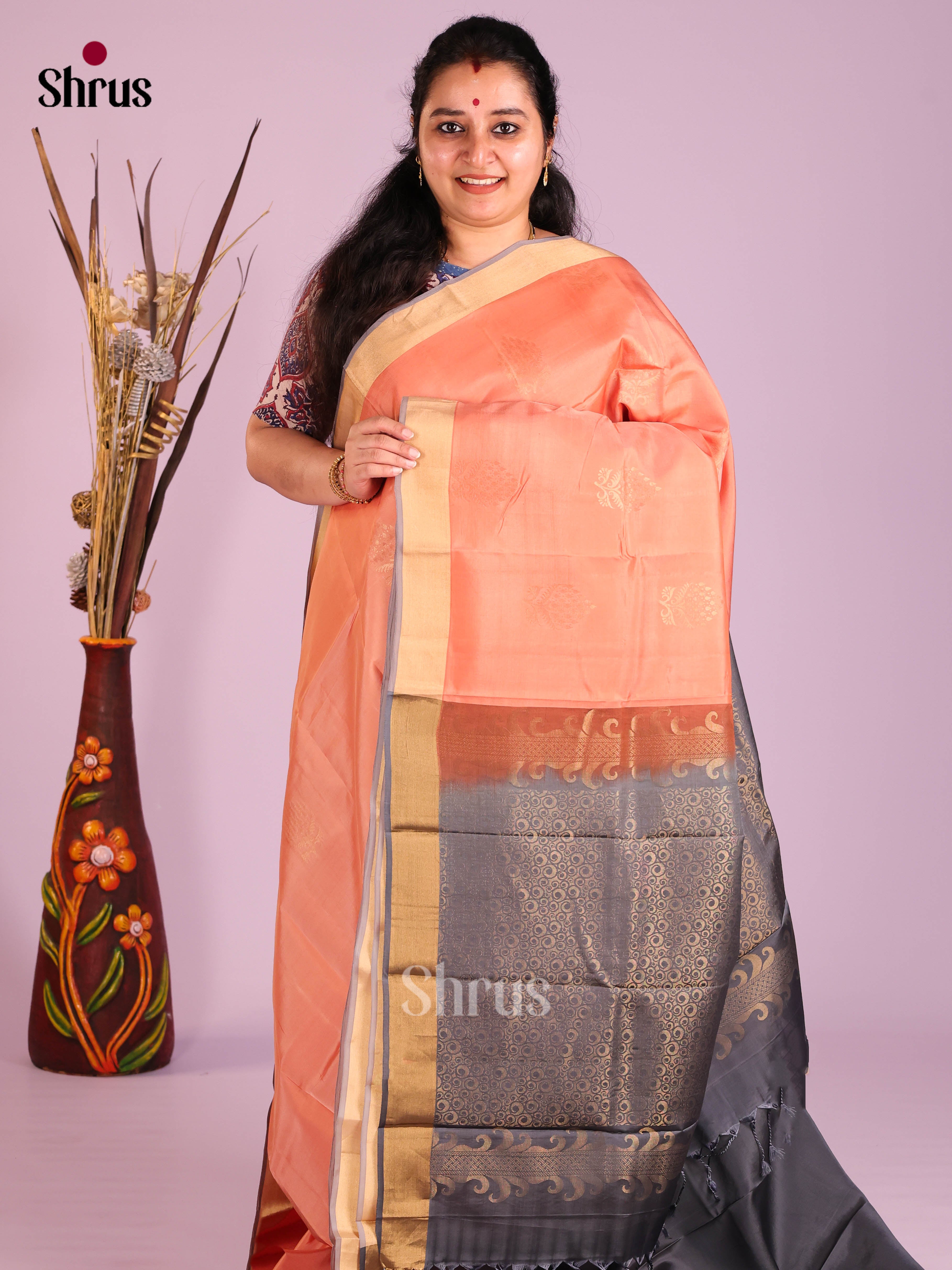 DIS11352 - Softsilk-halfpure Saree - Shop on Shrus.com