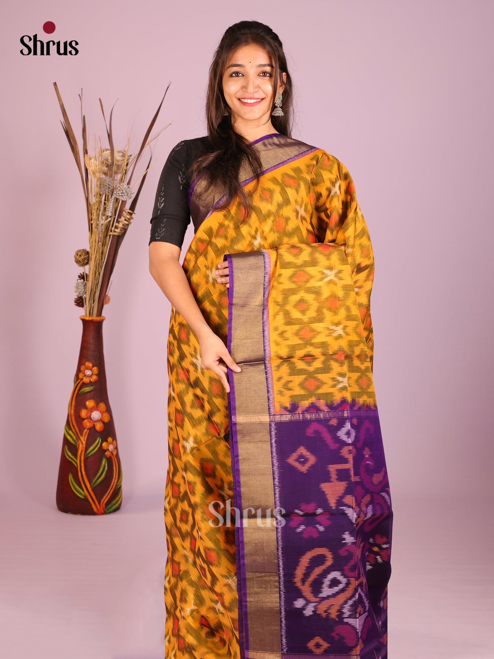 DIS11438 - Pochampally sico Saree - Shop on Shrus.com