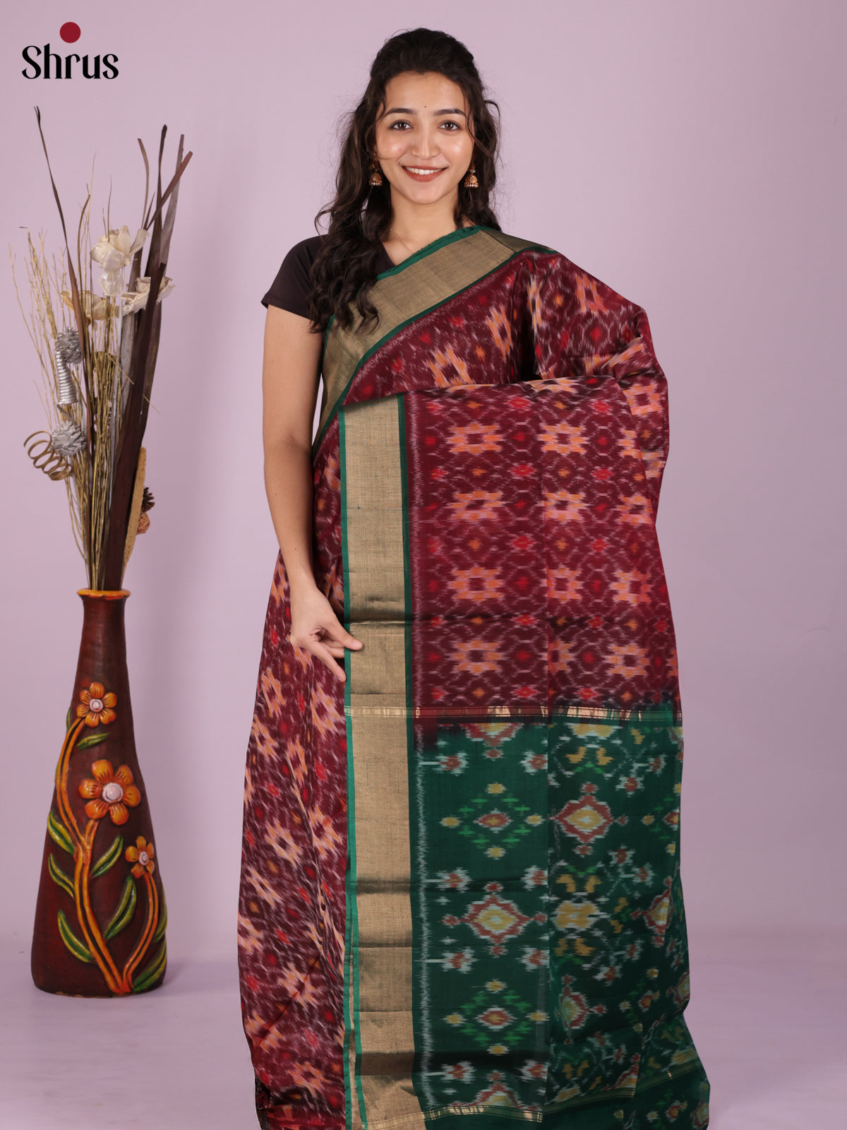 DIS11449 - Pochampally sico Saree - Shop on Shrus.com