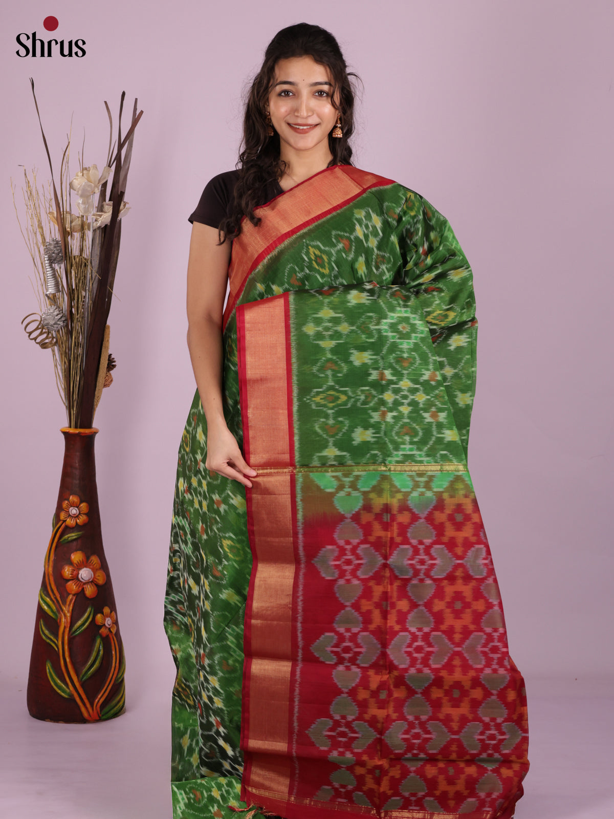 DIS11472 - Pochampally sico Saree - Shop on Shrus.com