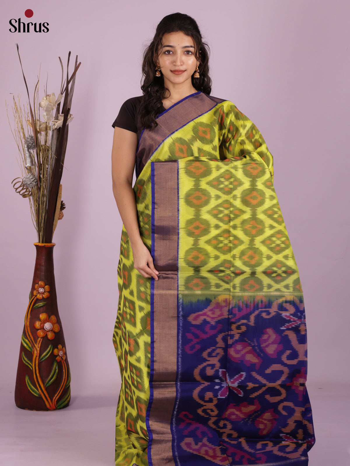 DIS11492 - Pochampally sico Saree - Shop on Shrus.com