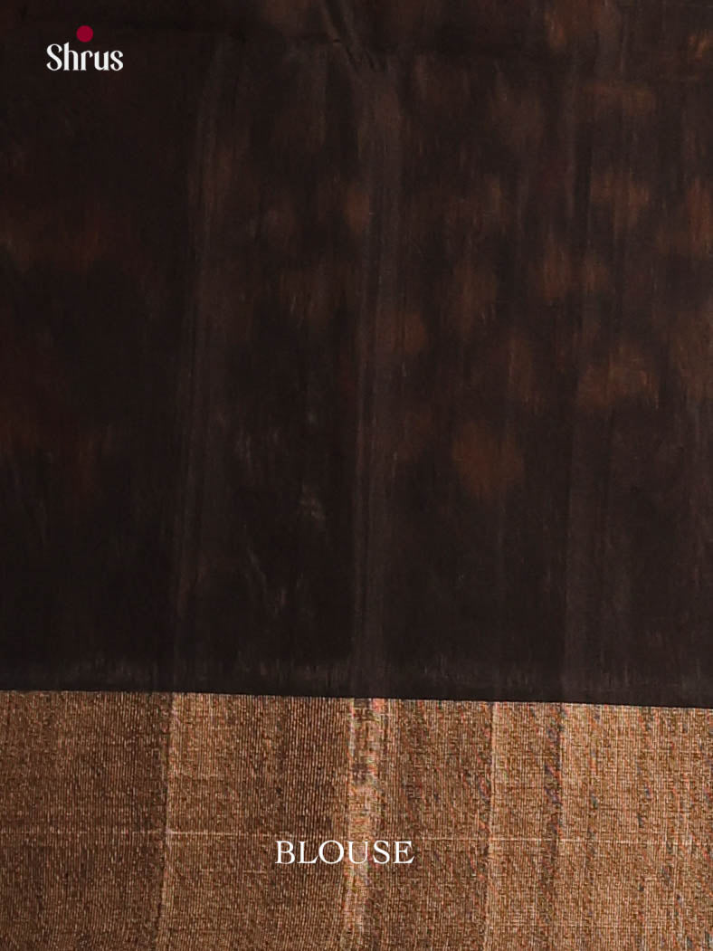 Grey & Black - Pochampally sico Saree - Shop on Shrus.com