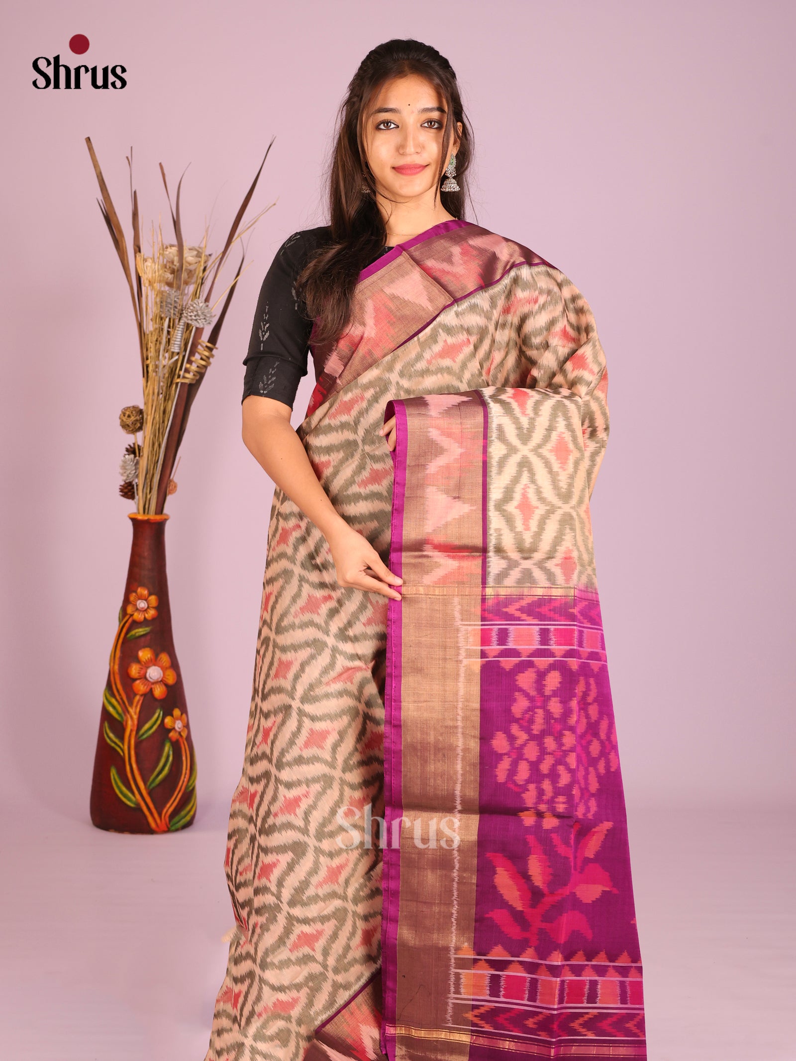 DIS11515 - Pochampally sico Saree - Shop on Shrus.com