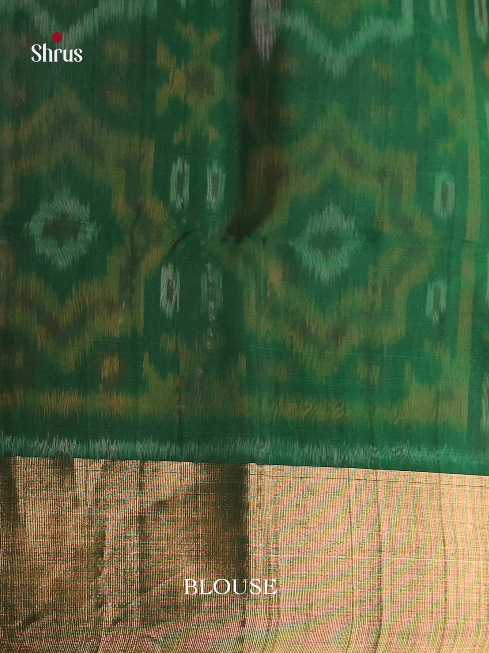 Maroon  & Green - Pochampally sico Saree - Shop on Shrus.com
