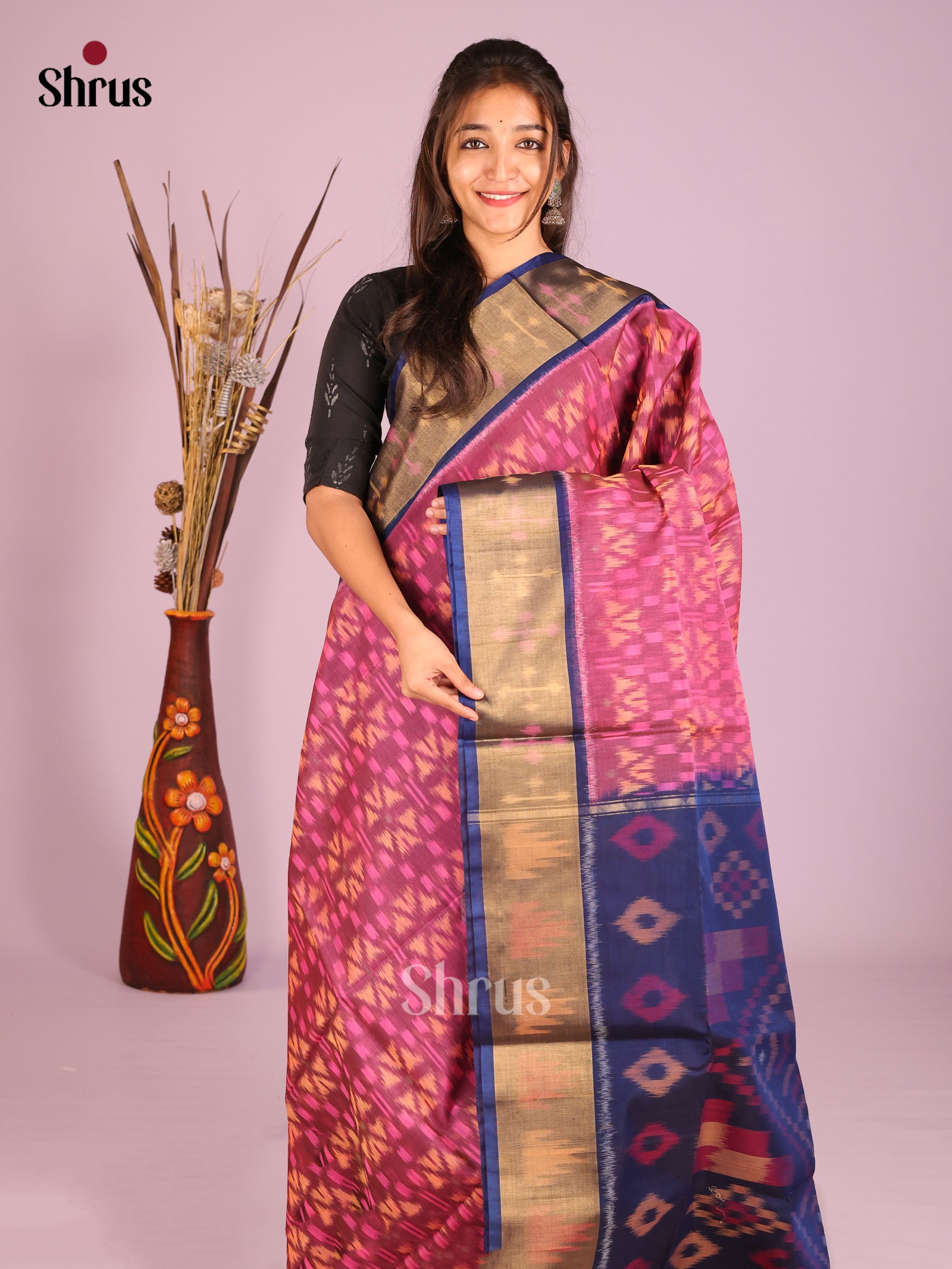 DIS11531 - Pochampally sico Saree - Shop on Shrus.com