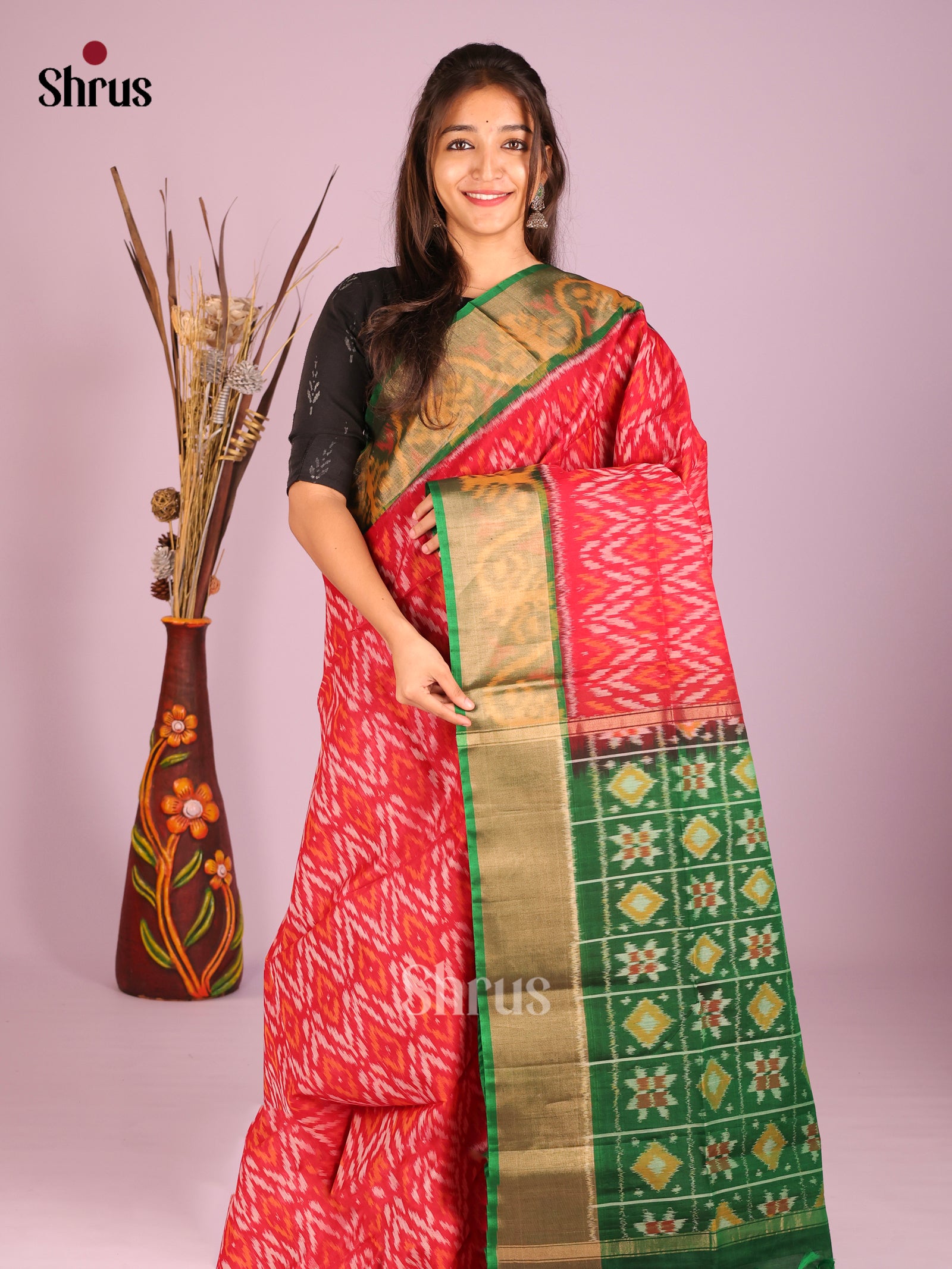 DIS11551 - Pochampally sico Saree - Shop on Shrus.com
