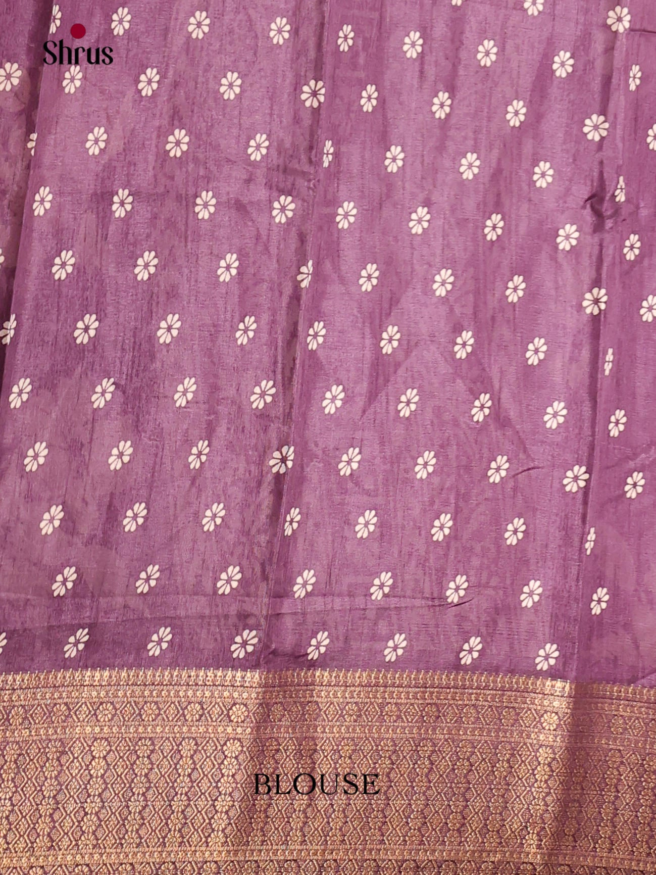 Purple - Semi Crepe Saree - Shop on Shrus.com