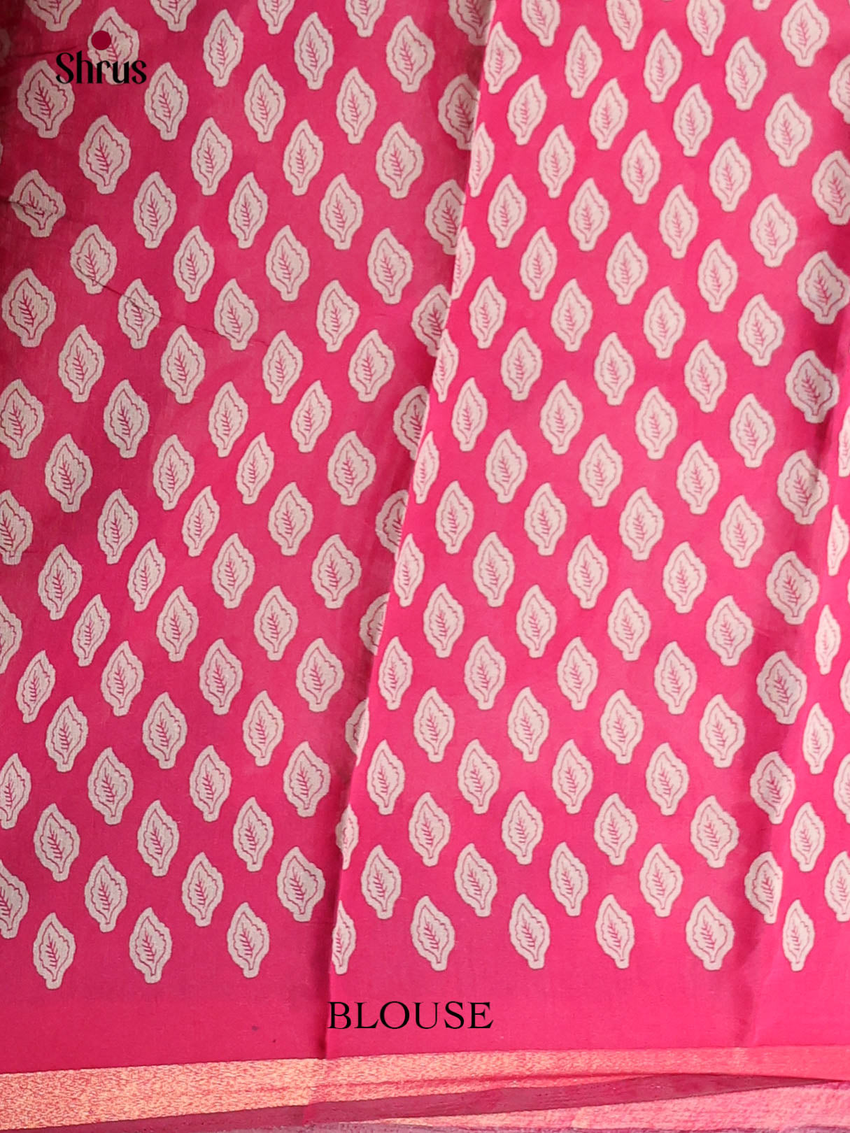 Blue & Pink - Art Modal Saree