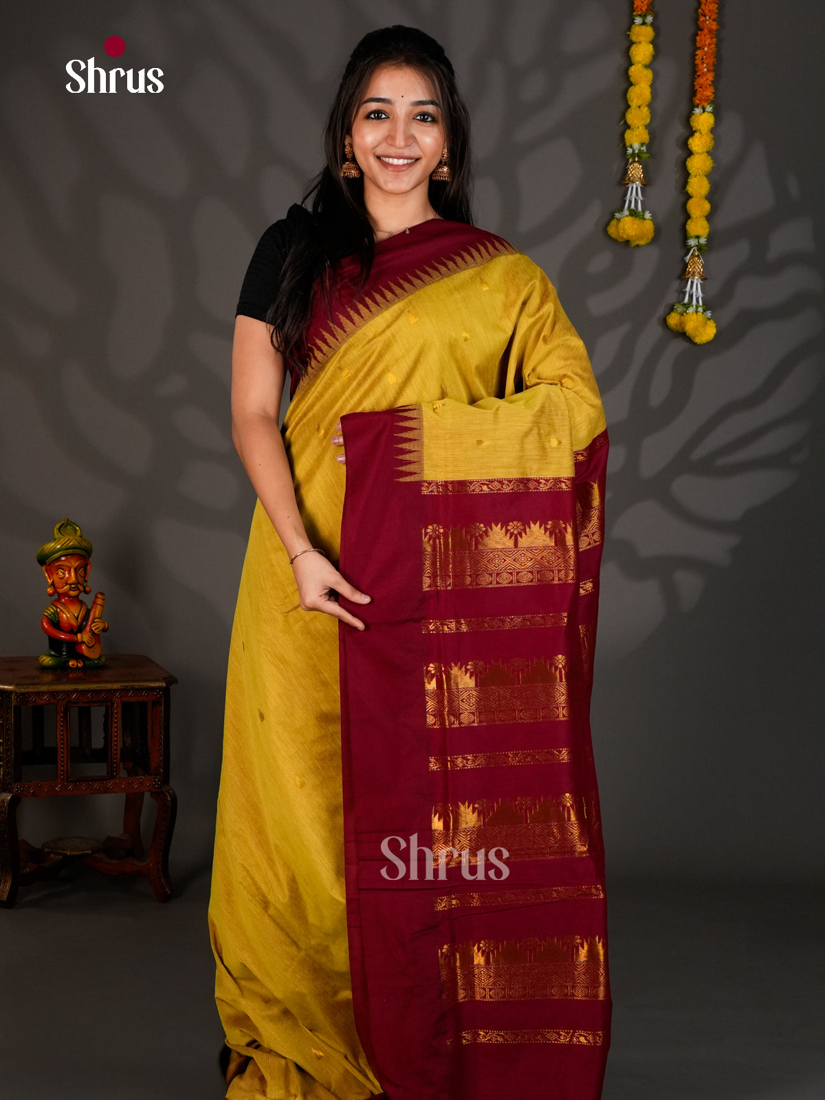 DIS12146 - Kalyani Cotton Saree - Shop on Shrus.com
