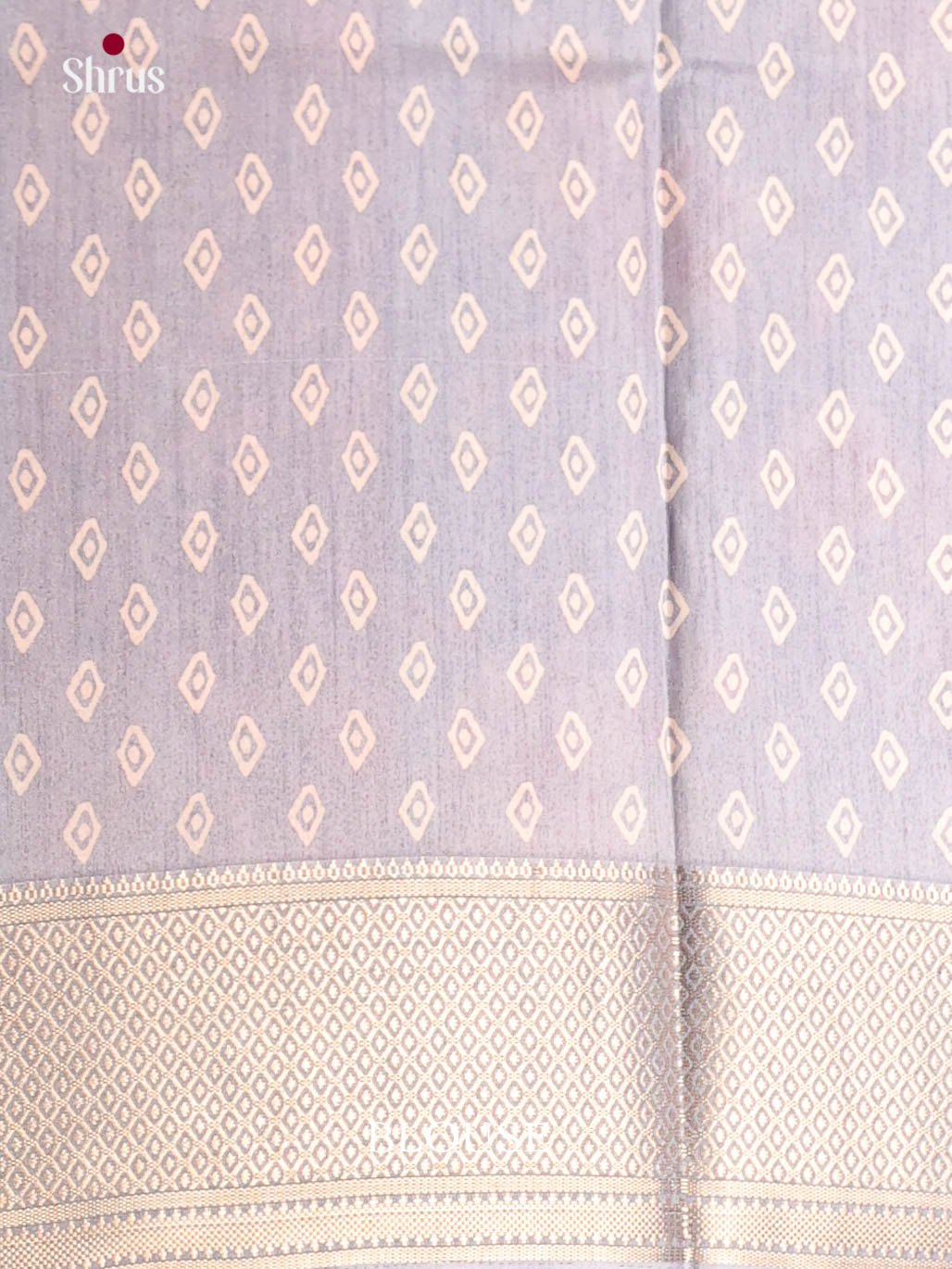 Grey- Semi Crepe Saree - Shop on Shrus.com