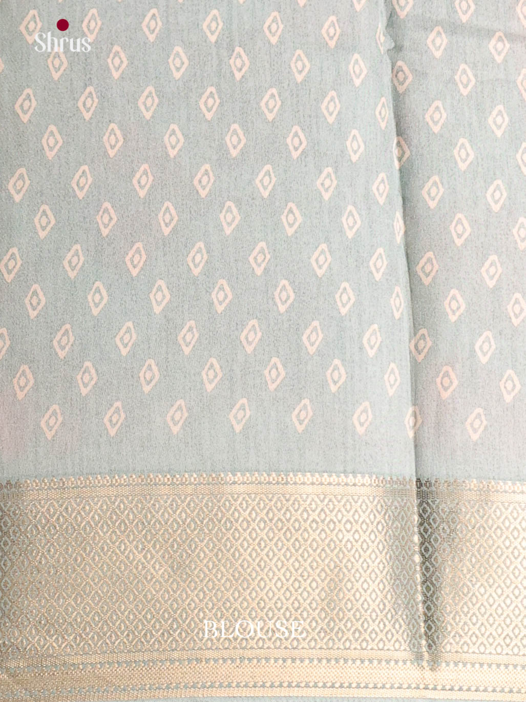 Ice Green- Semi Crepe Saree - Shop on Shrus.com