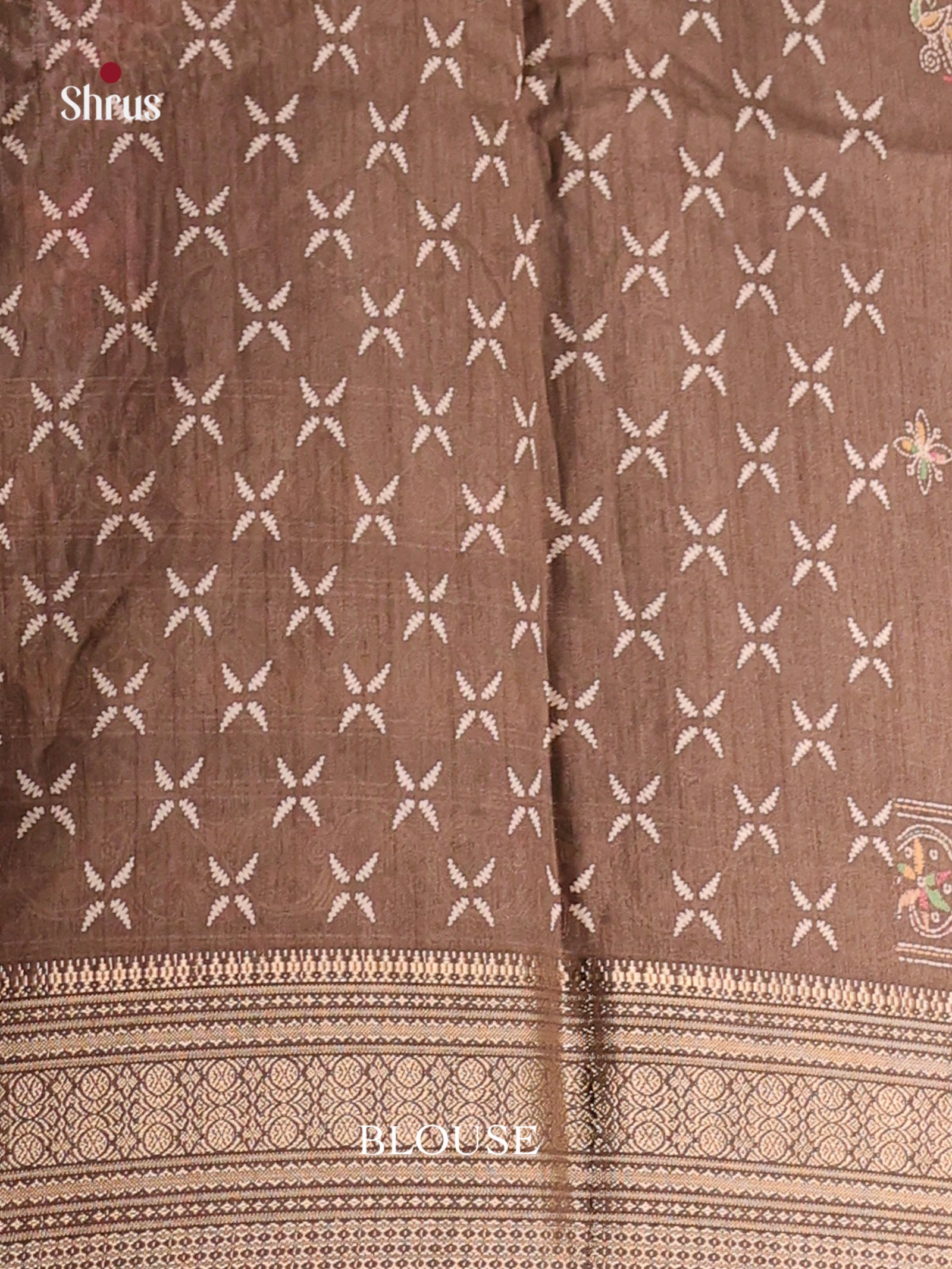 DIS12207 - Semi Crepe Saree - Shop on Shrus.com