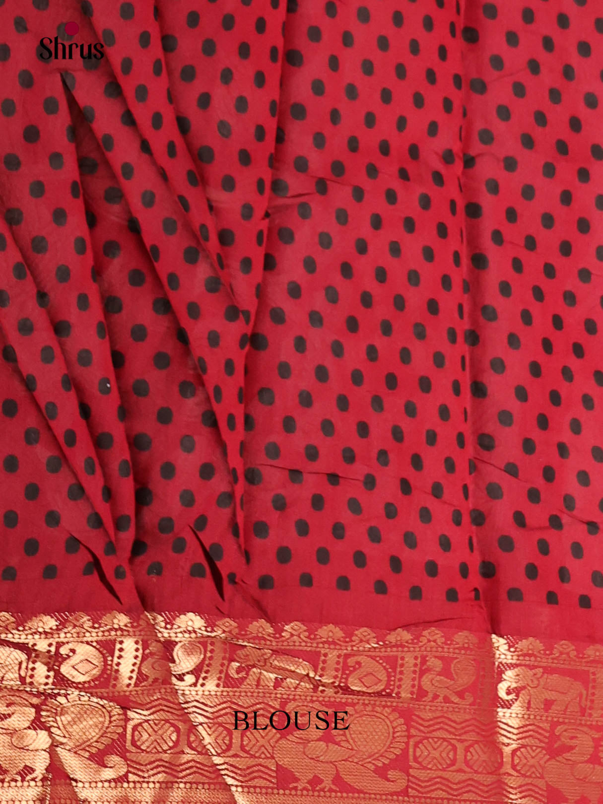 Black & Red- Semi Modal  Saree