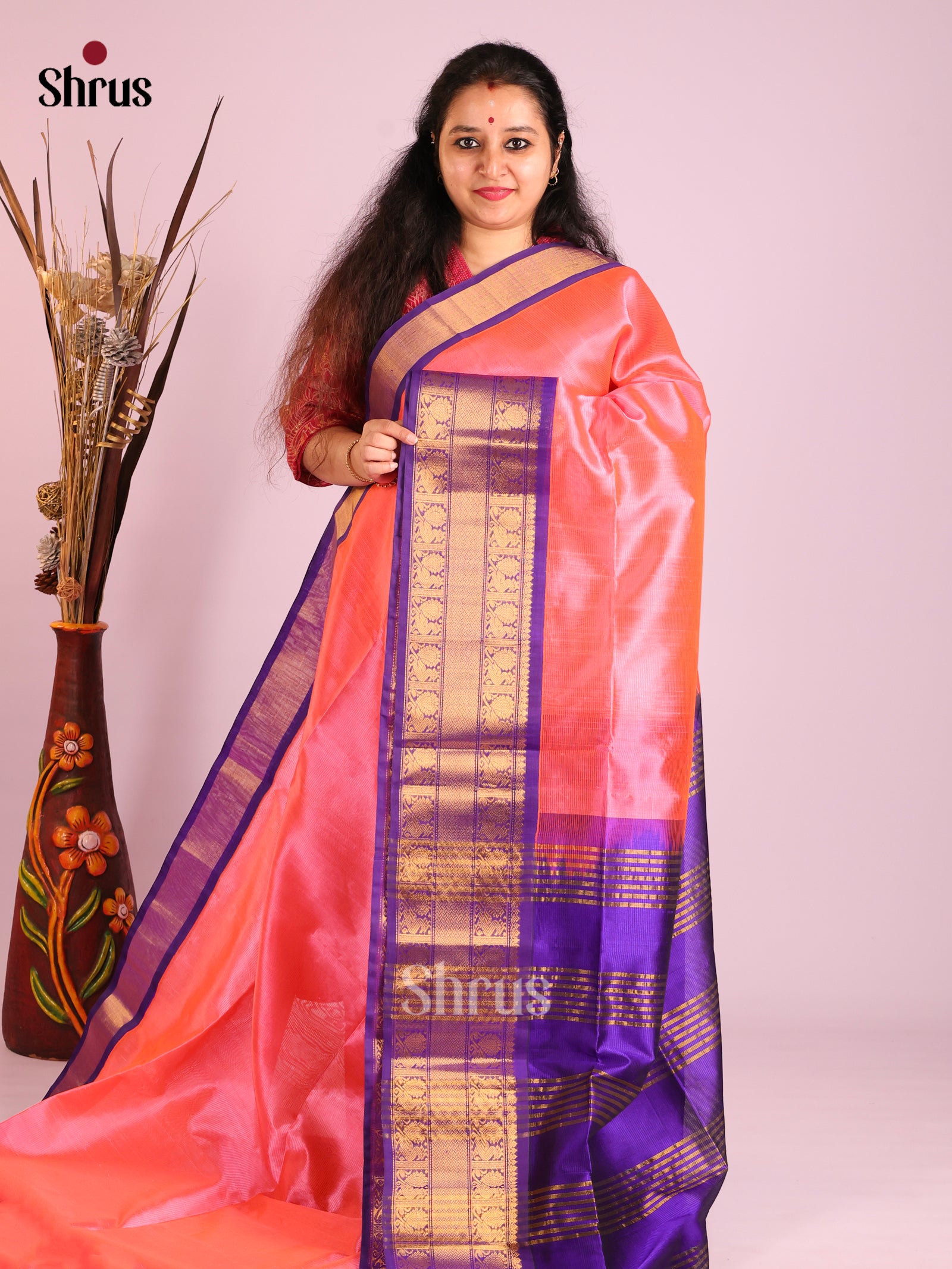 DIS13859 - Korvai-Medium border Saree